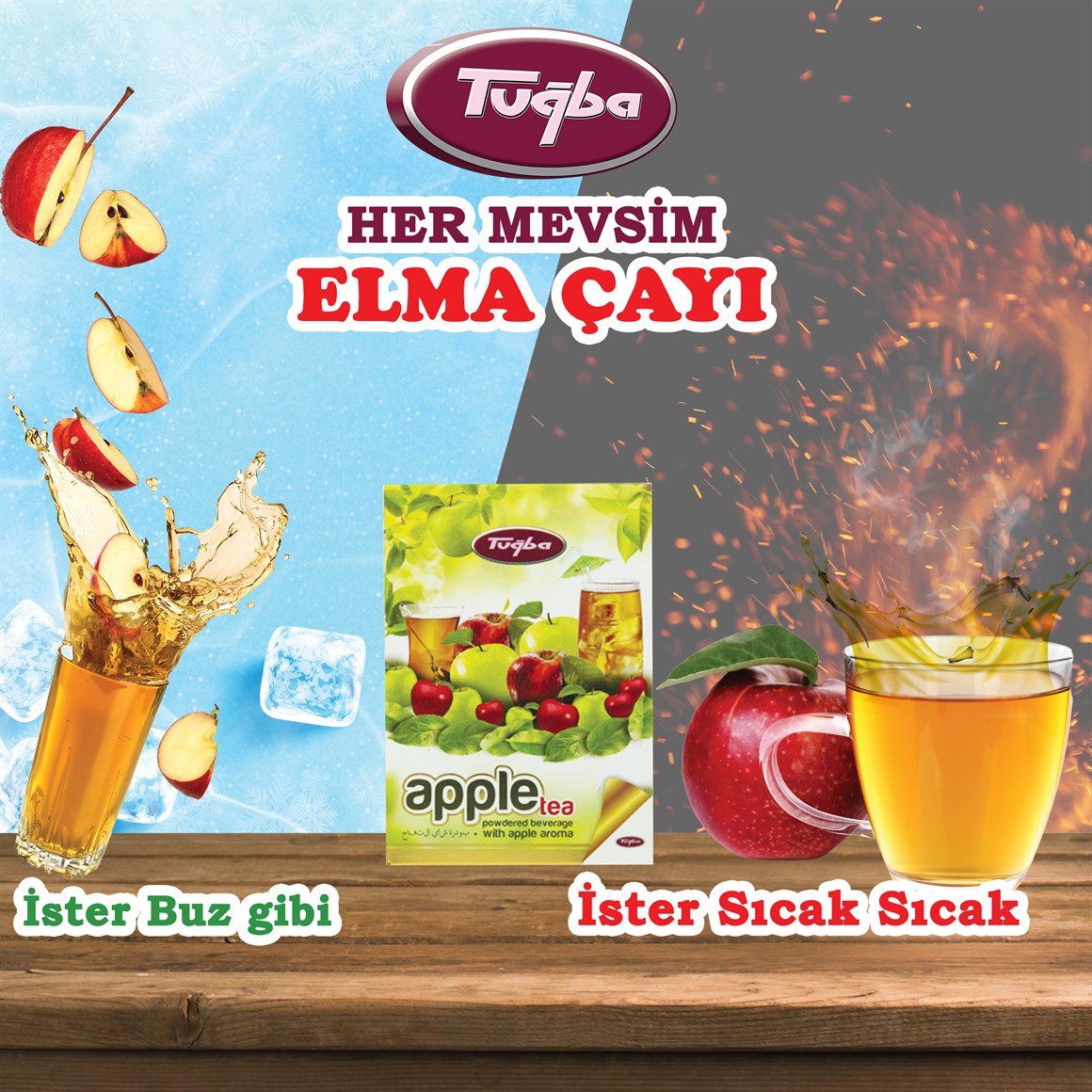 ELMA AROMALI TOZ İÇECEK 250 GR