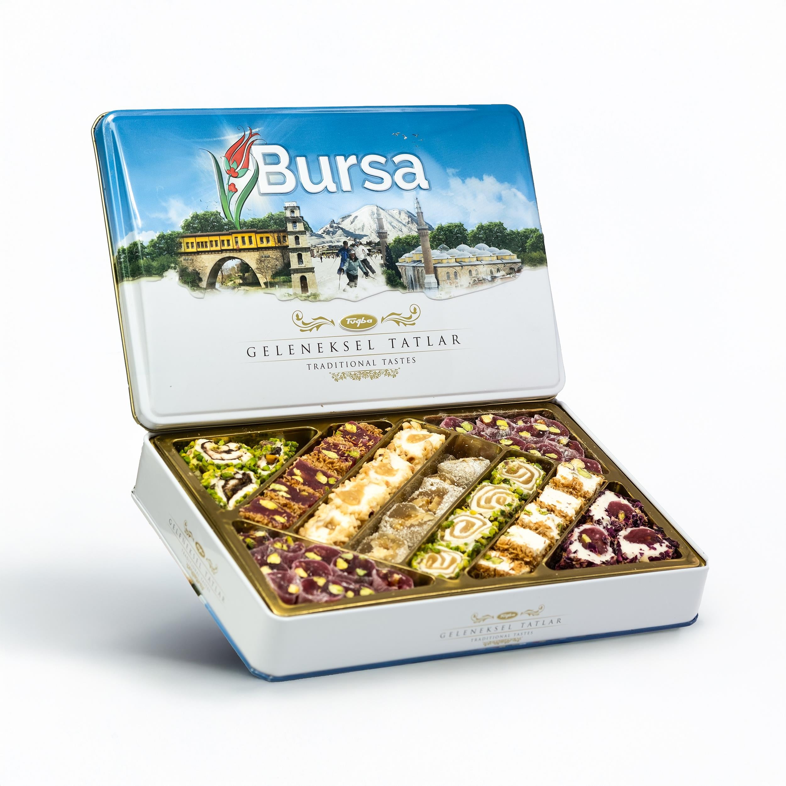 Geleneksel Tatlar Metal Kutu 540 Gr (Bursa)