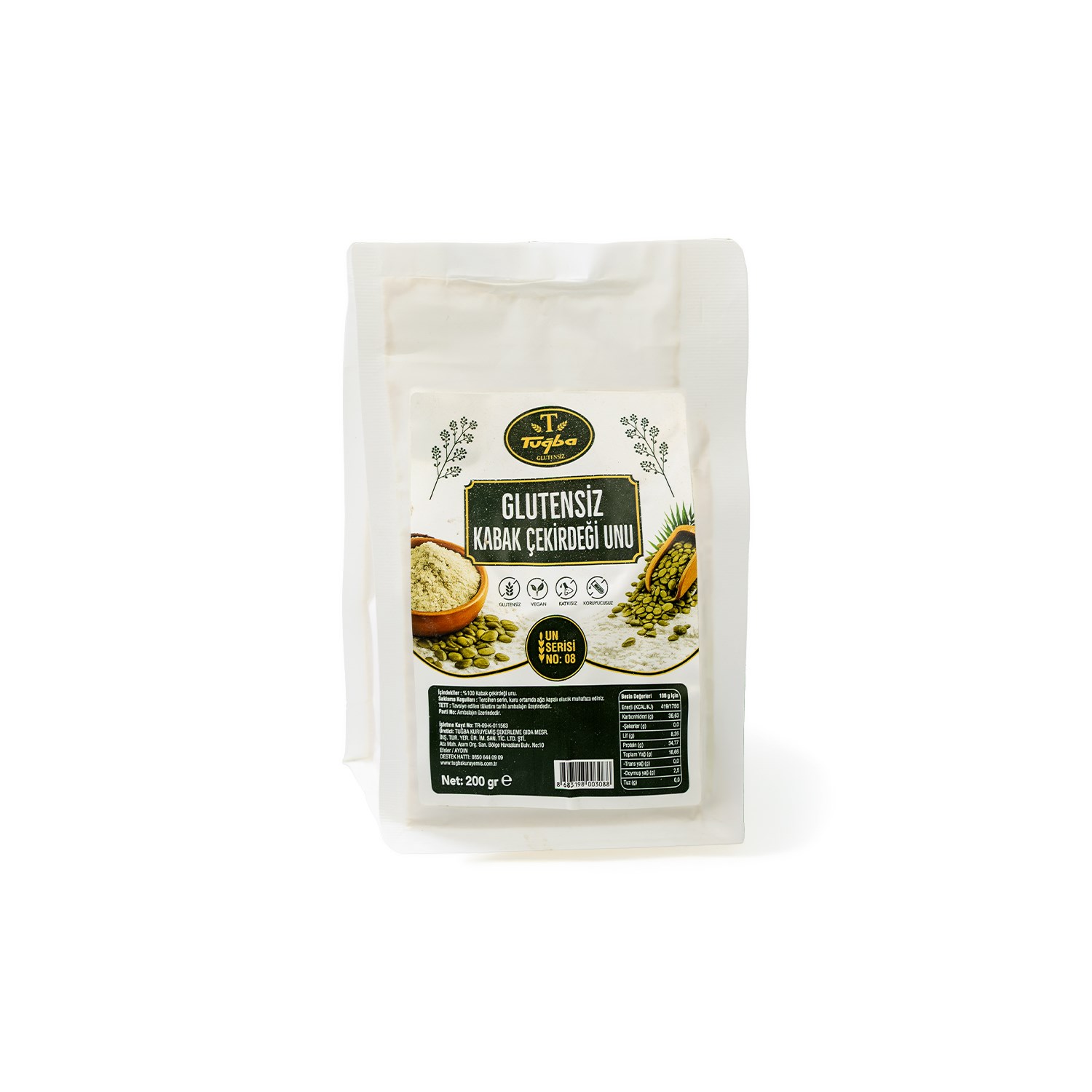Glutensiz Kabak Çekirdeği Unu 200gr