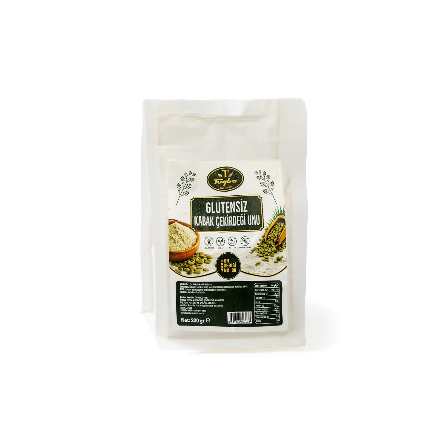 Glutensiz Kabak Çekirdeği Unu 200gr