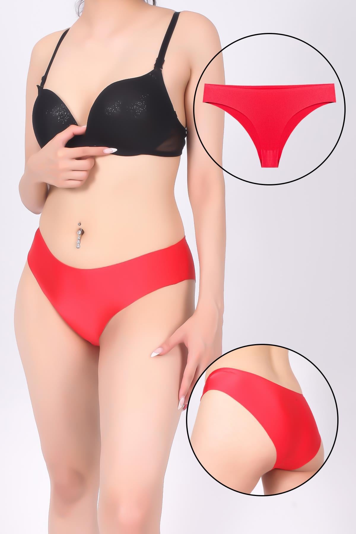 Kadın Yapıştırma Lazer Kesim  Külot - KTS4055
