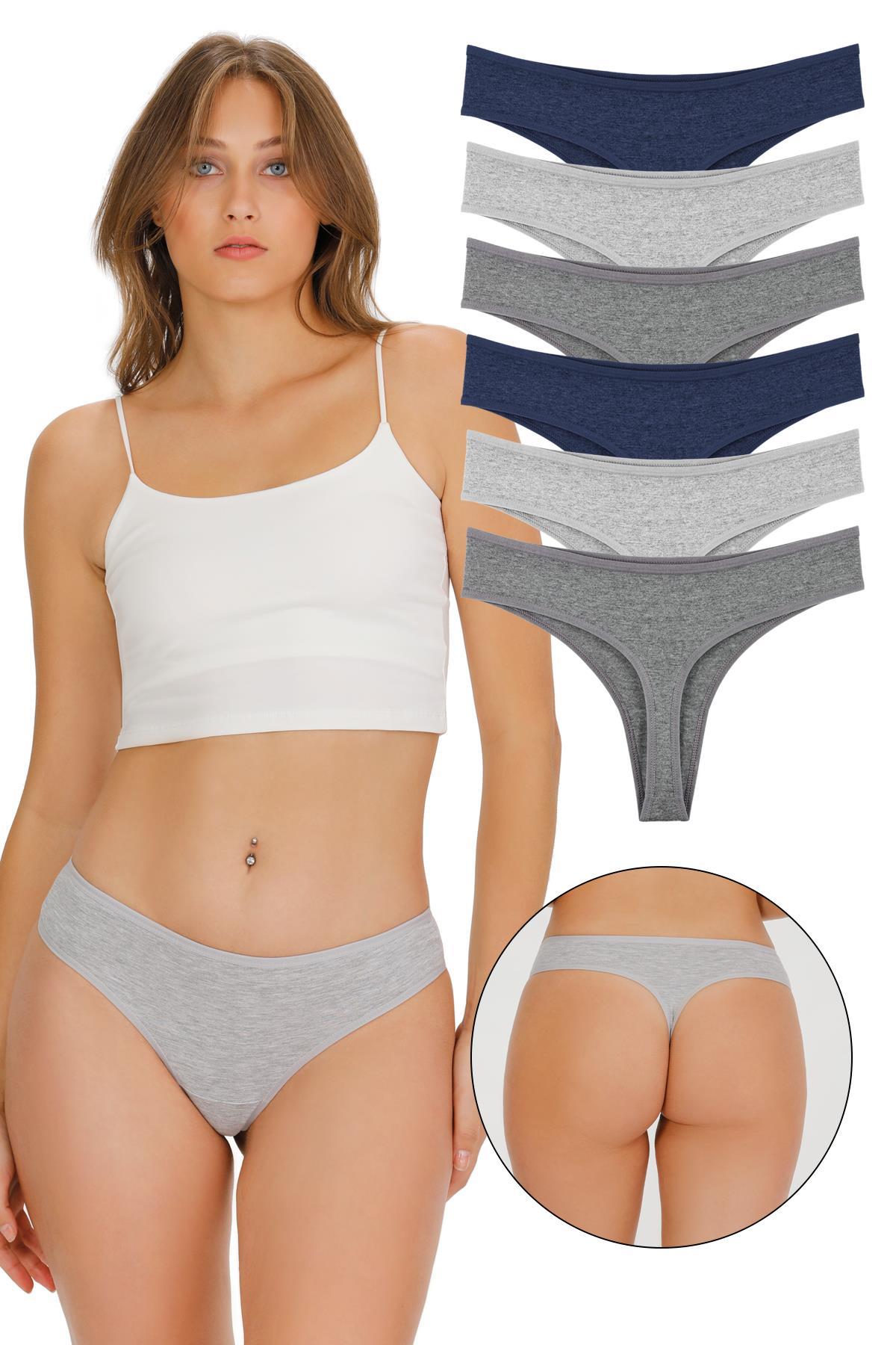 Sensu Kadın Brazilian Tanga 6 Lı Paket Set - KTS1169 MODEL2