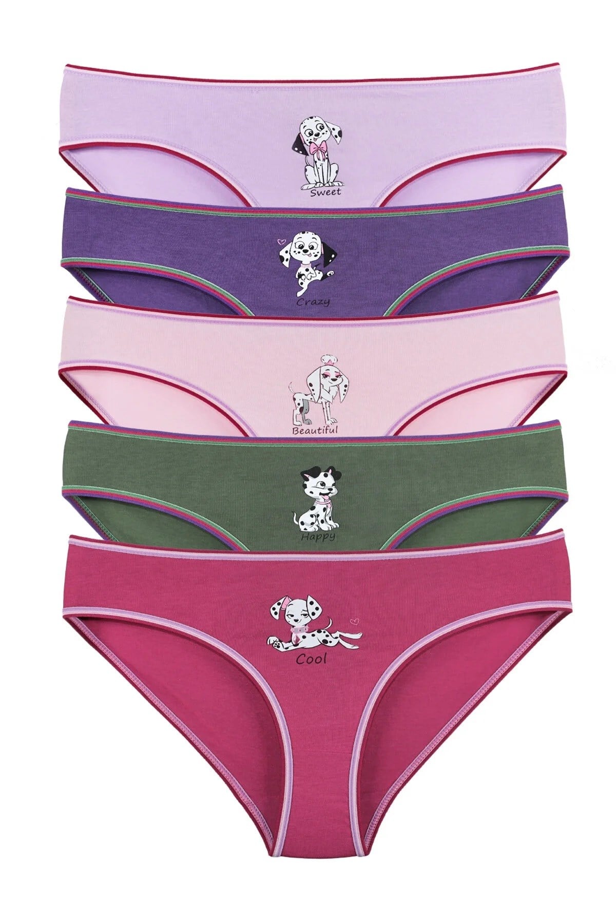Sensu Kız Çocuk Pamuklu 5Li Külot Set - KIDS2600  MODEL6