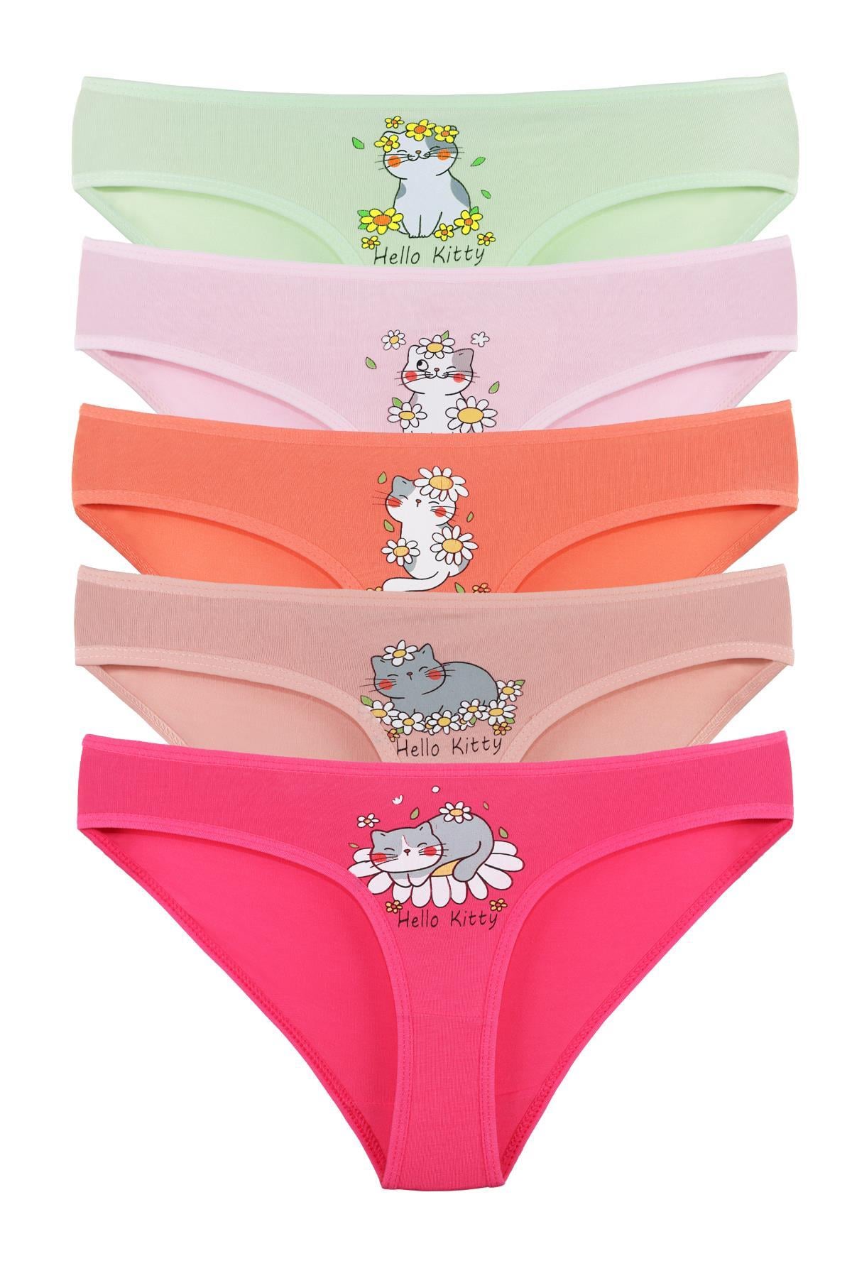 Sensu Kız Çocuk Pamuklu 5Li Külot Set - KIDS2600  MODEL1