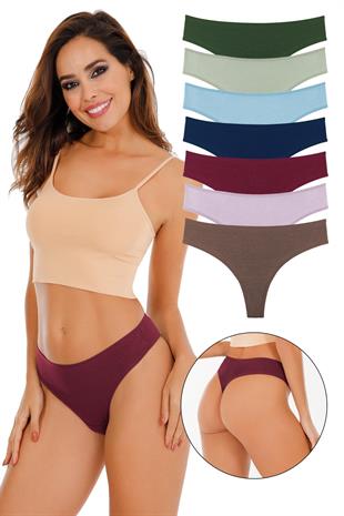 Kadın Fitilli Brazilian Tanga 7 li Paket Set  MODEL10