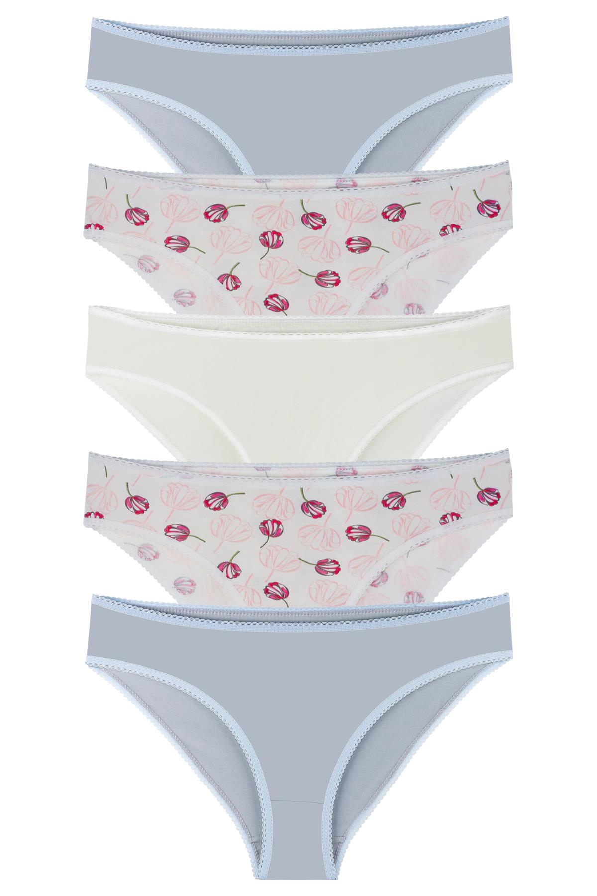 Sensu Kadın Basic Slip Külot Karışık Renkler 5 li Set