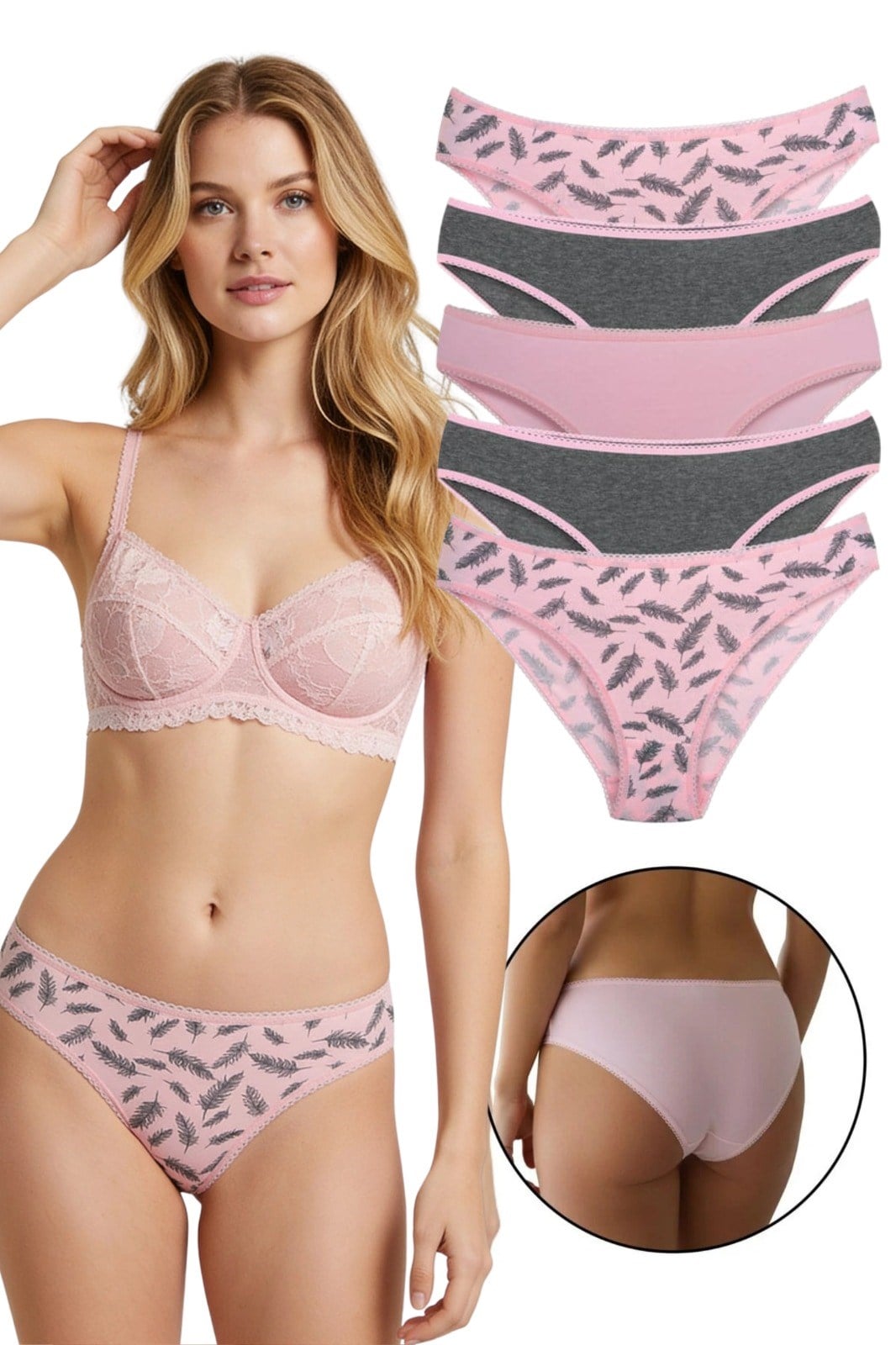 Sensu Kadın Basic Slip Külot Karışık Renkler 5 li Set