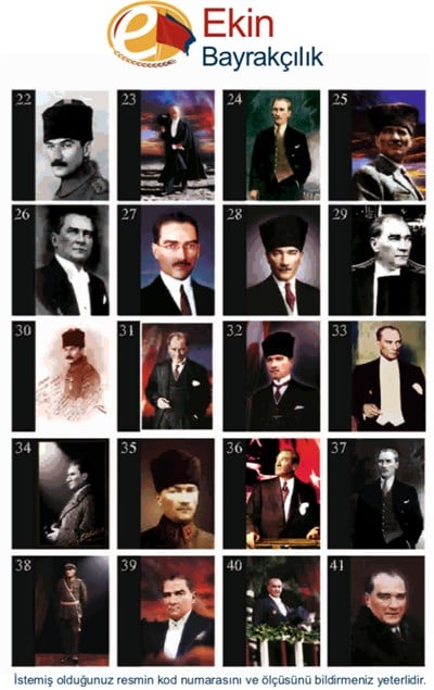 Atatürk Resmi 150x225cm.