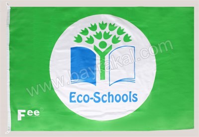 Eco-School Logolu Direk Bayrağı 100x150cm.