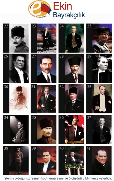 Atatürk Resmi 150x225cm.