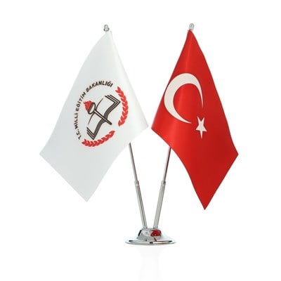 Milli Eğitim Bakanlığı Logolu Masa Bayrak Takımı