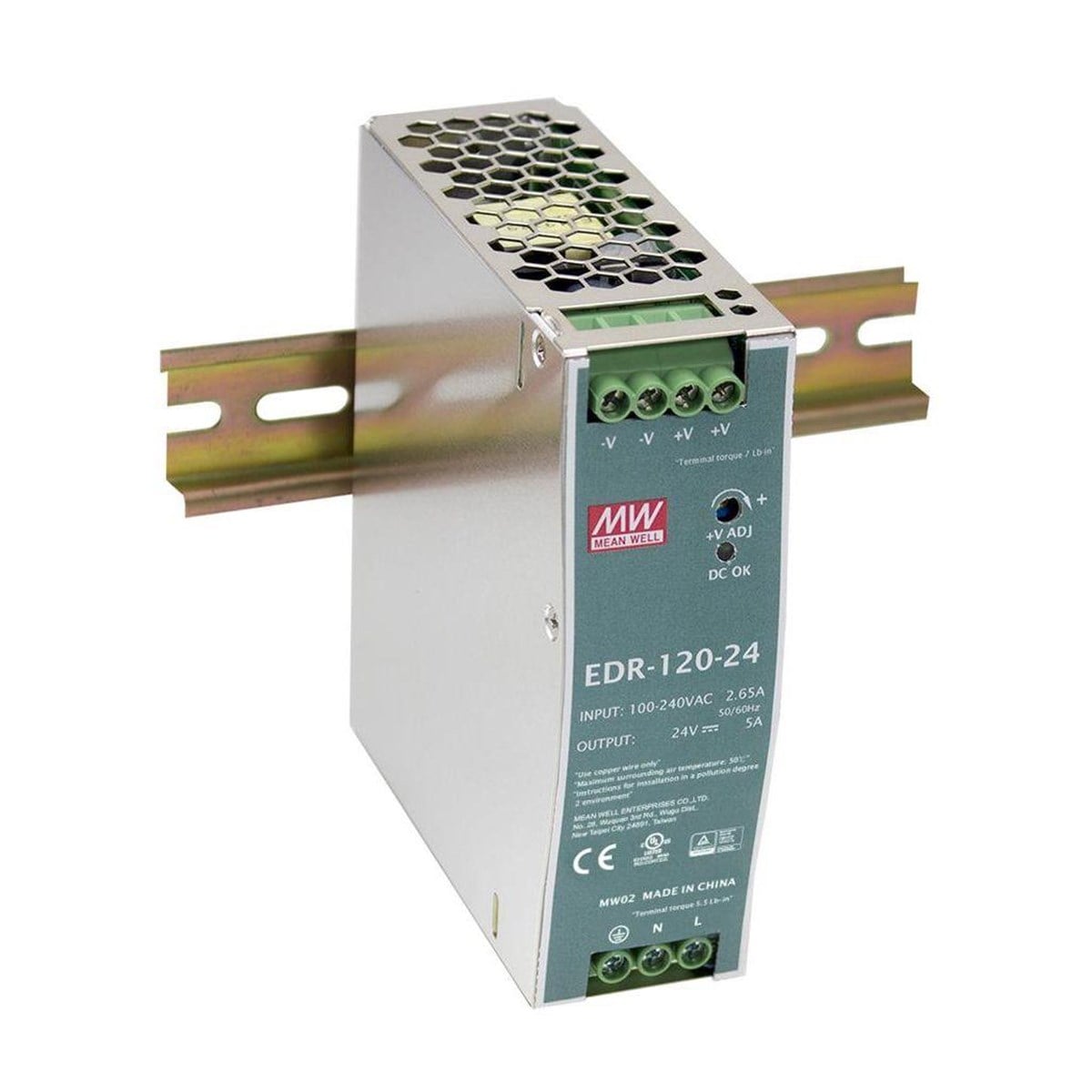EDR-100-24  120W 24VDC Çıkışlı Güç Kaynağı