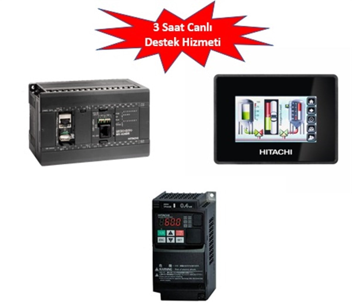 PLC, HMI, Sürücü Eğitim Set-3