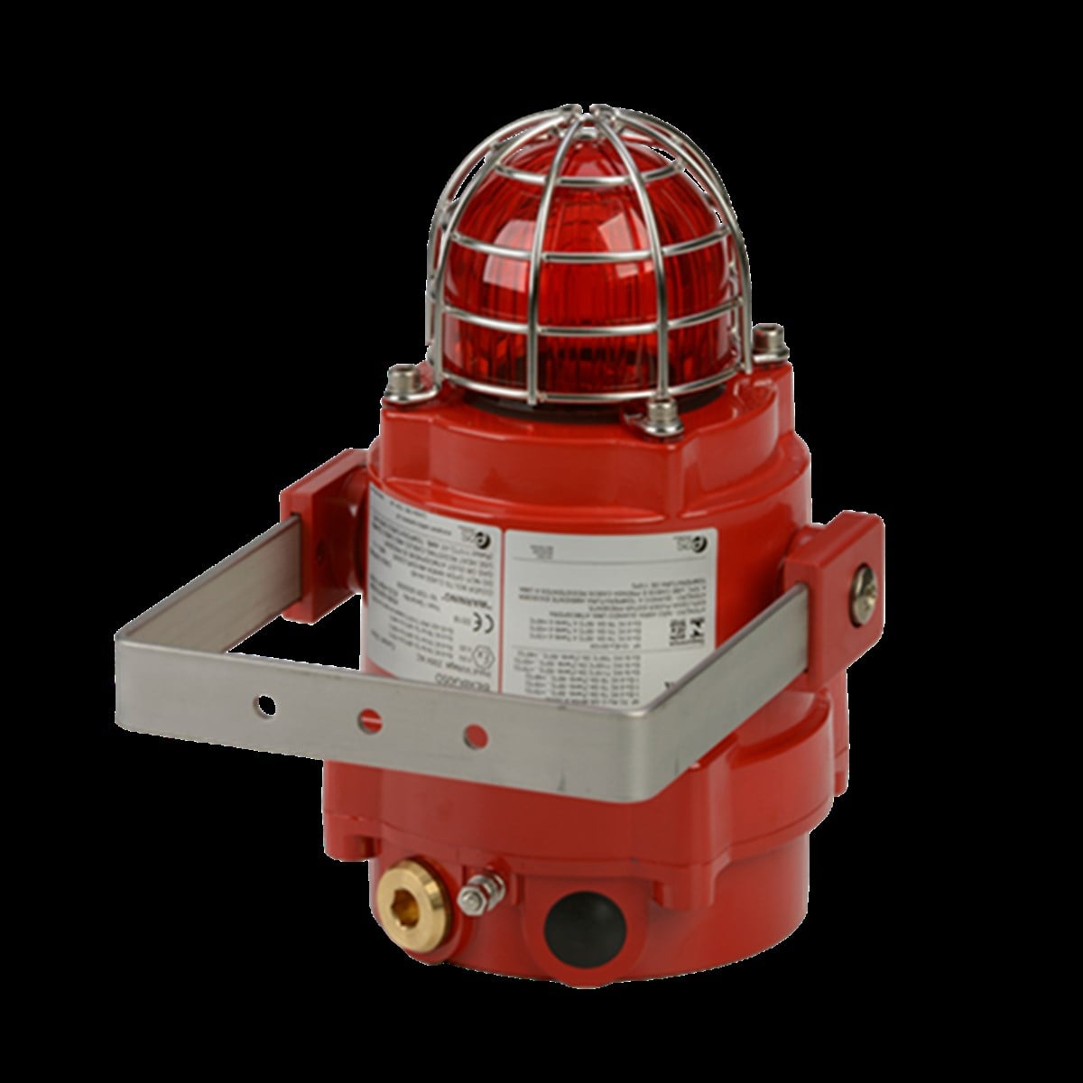 EXPROOF FLASÖR (ATEX) IP67 KIRMIZI LENS (II 2G EExd IIC T6 ) 230V AC 