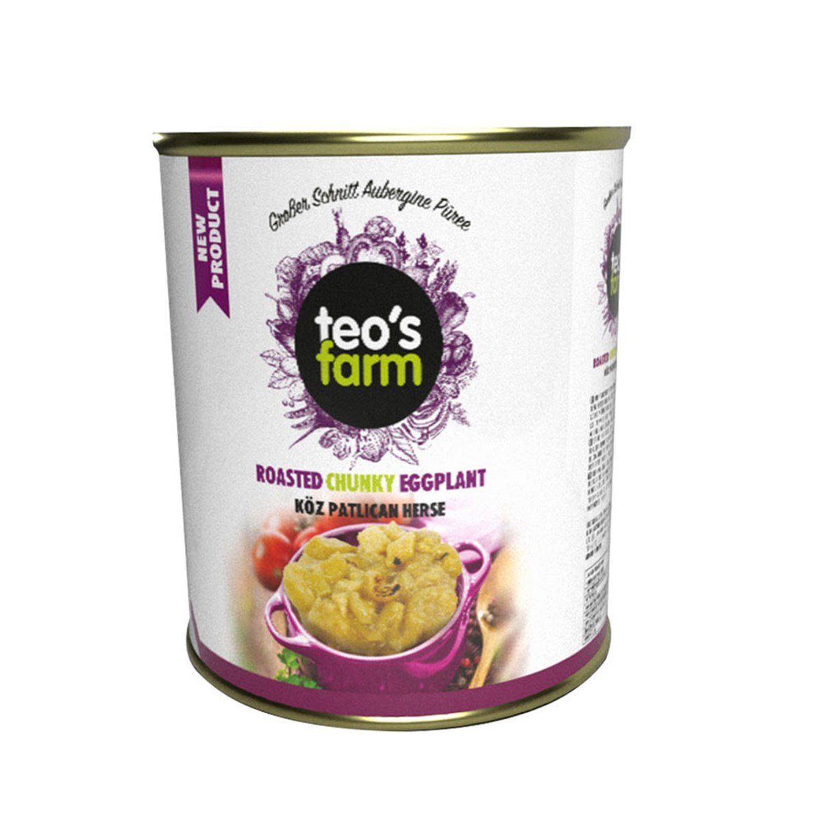 Teo's Farm Közlenmiş Patlıcan Herselik