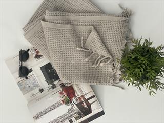 WAFFEL A.GRİ PLAJ HAVLUSU-PEŞTAMAL 80 X 170