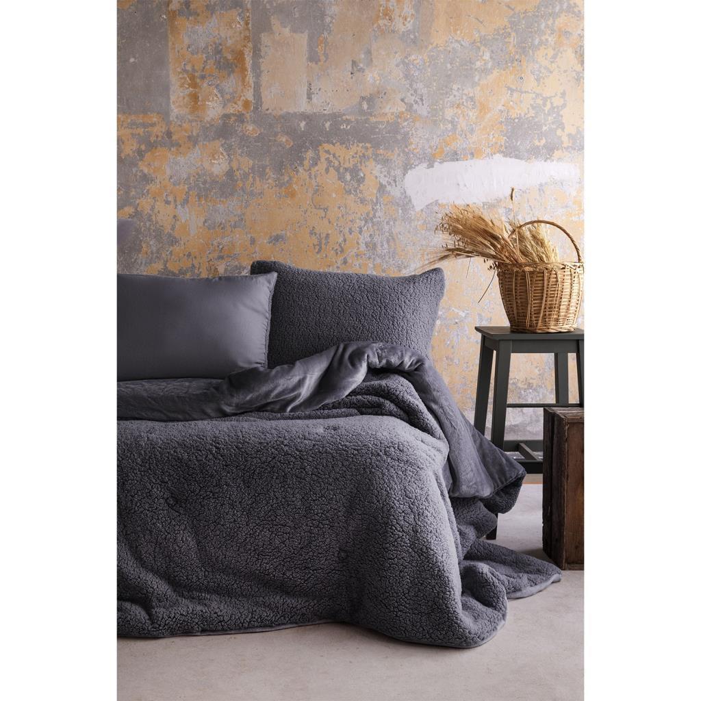 Apricitas Home Basic Softly Çift Kişilik Yorgan / Uyku Set - Antrasit