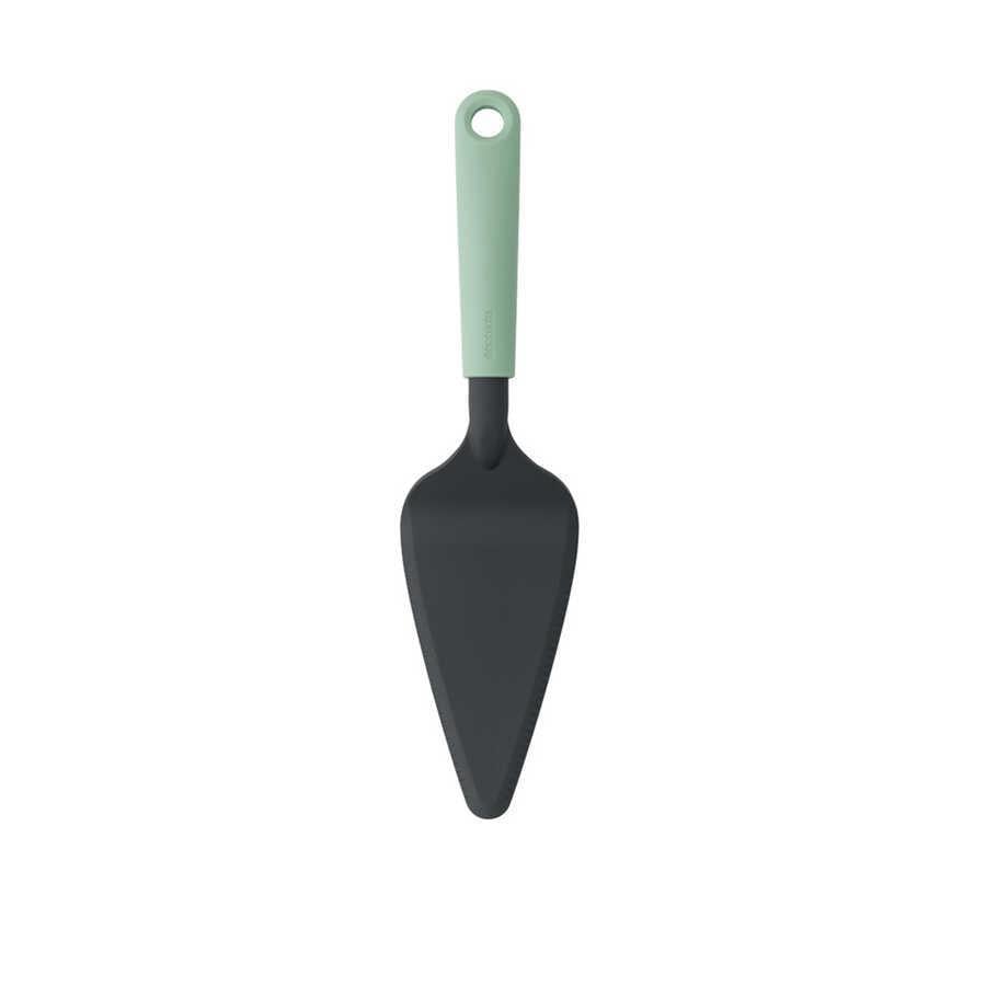 Brabanti Tasty Jade Green Üçgen Spatula / Cake Server plus Cutting Edge