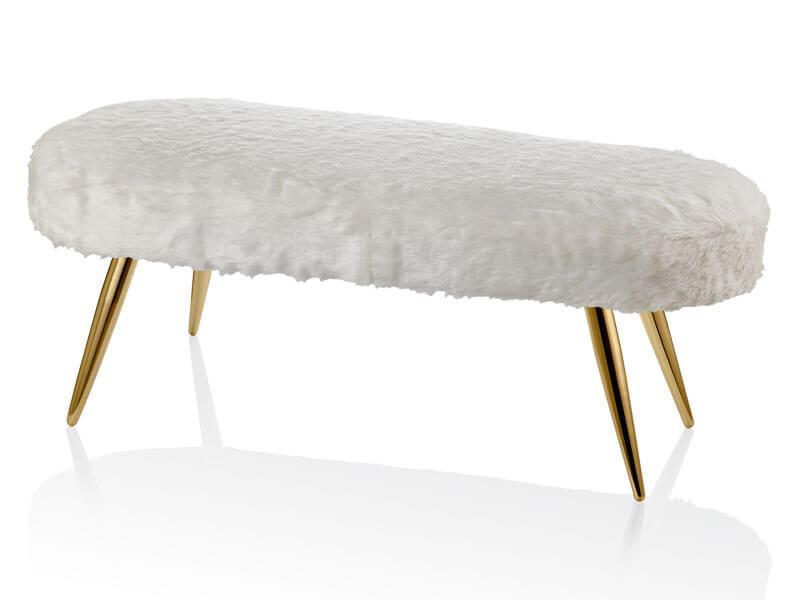 Cemile Puf Gold Tüylü 110x45x40 cm