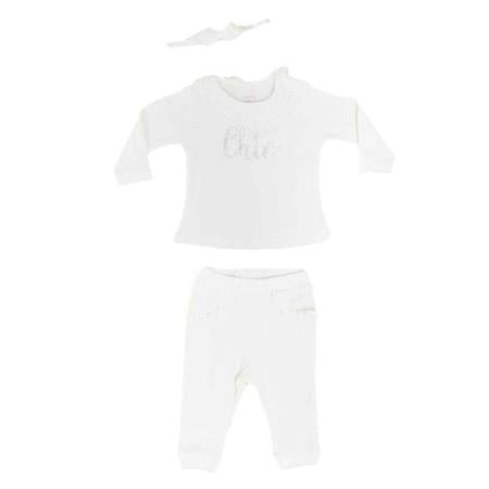 İdil Baby 10587 3'lü Bebek Takımı Krem (6-9 ay)