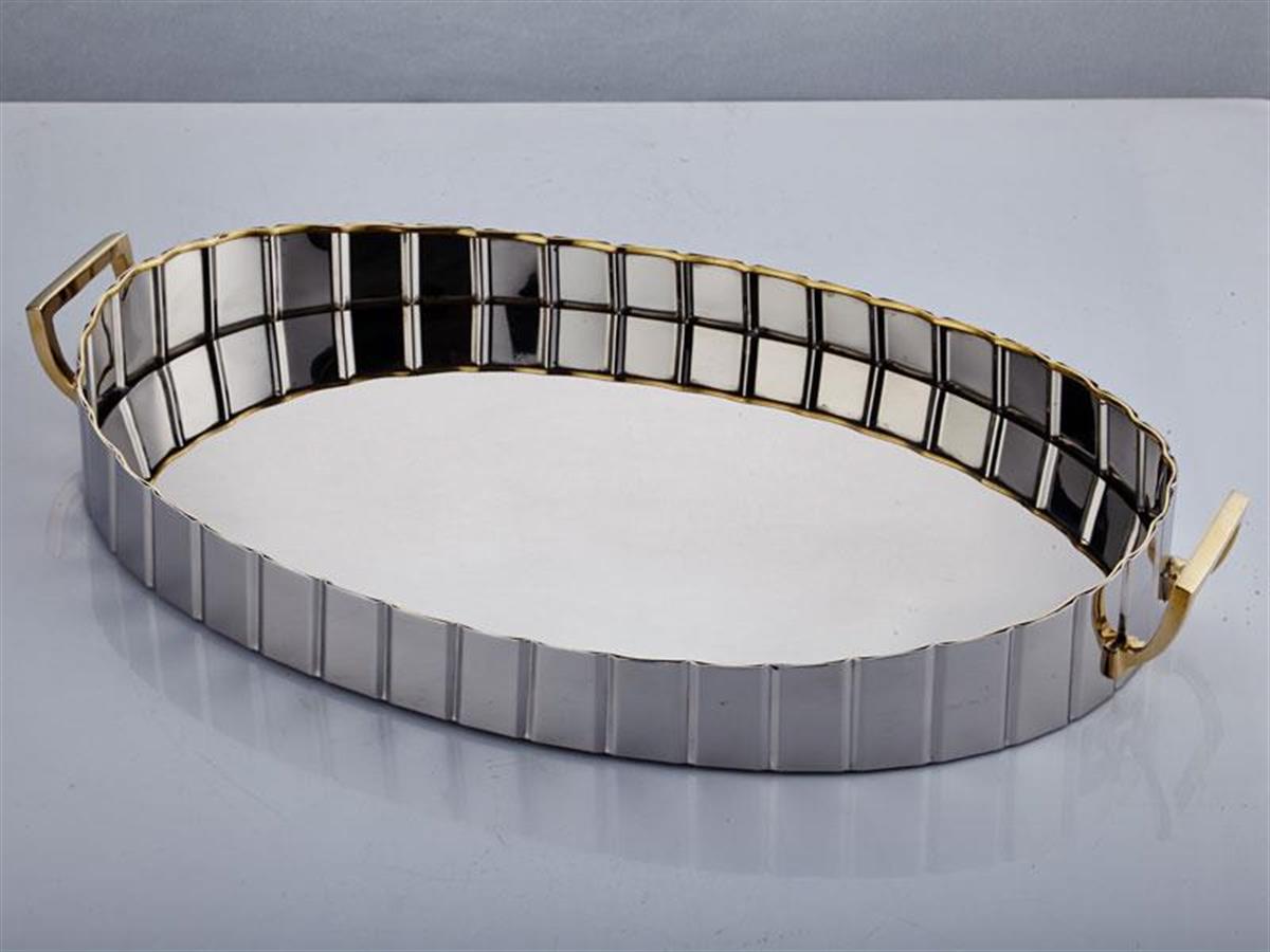 LINES ELİPS TEPSİ 47X32X7 CM