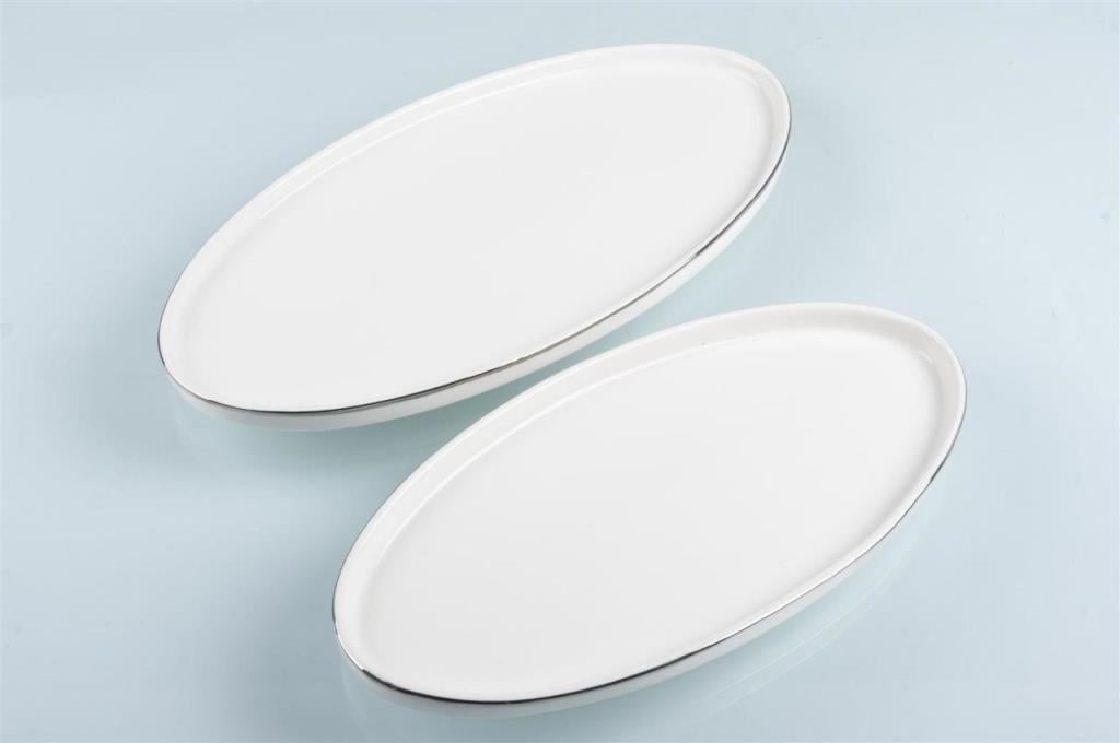 Mikasa Moor Modern Silver 2'li Kayık Tabak