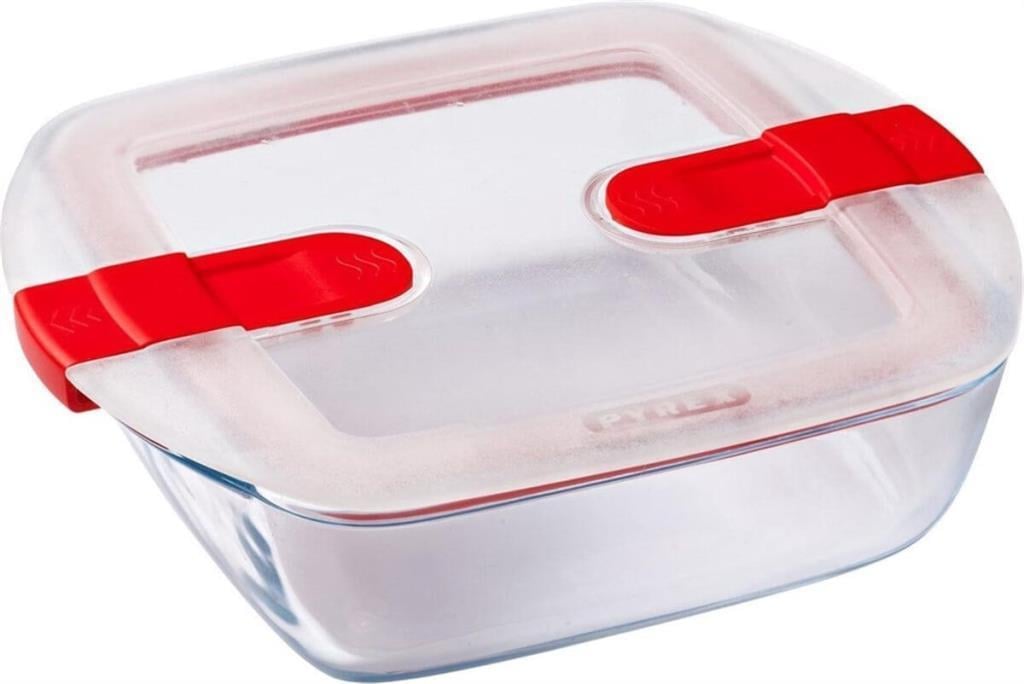 Pyrex 211PH00/7146 Dikdörtgen Saklama Kabı Mikrodalga 1L (20x17 cm)