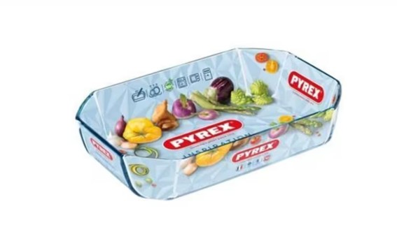 Pyrex Dikdörtgen Fırın Kabı 2,1 L. (27x18x7 cm)