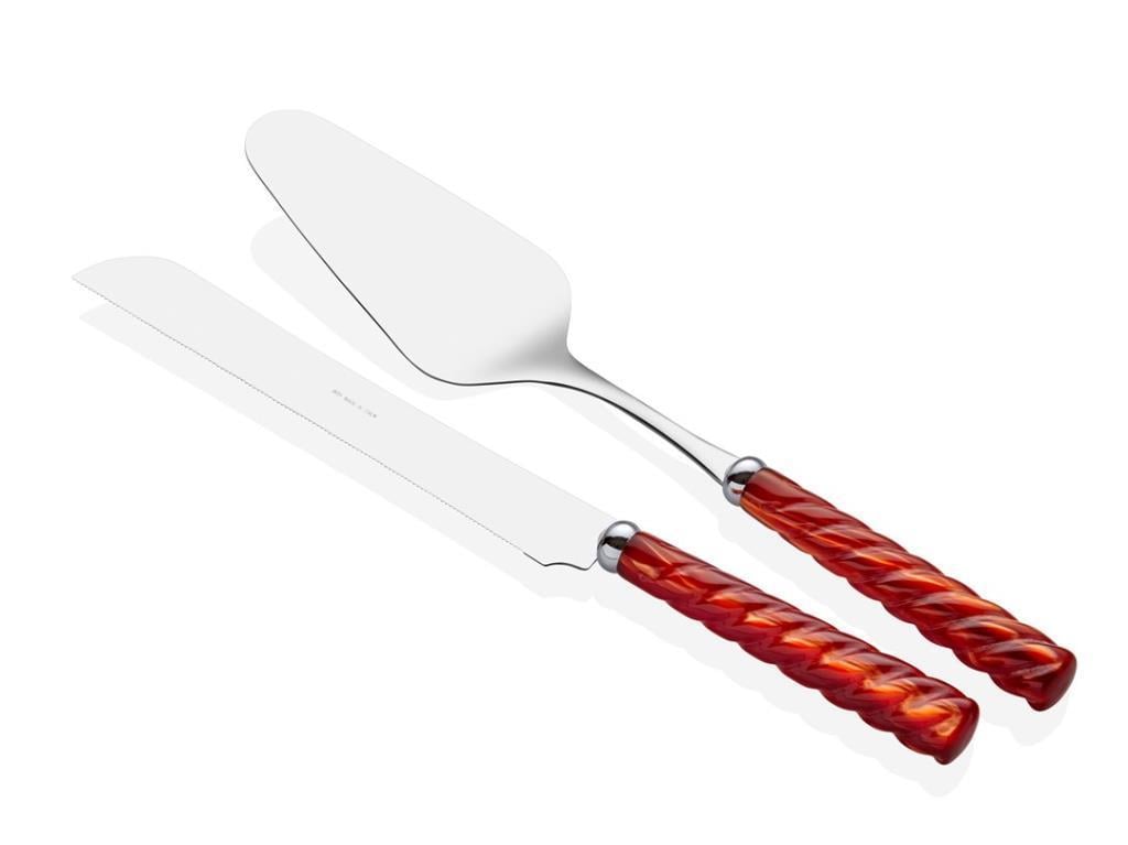 RİVADOSSİ VİTO TURUNCU PASTA SERVİS SETİ
