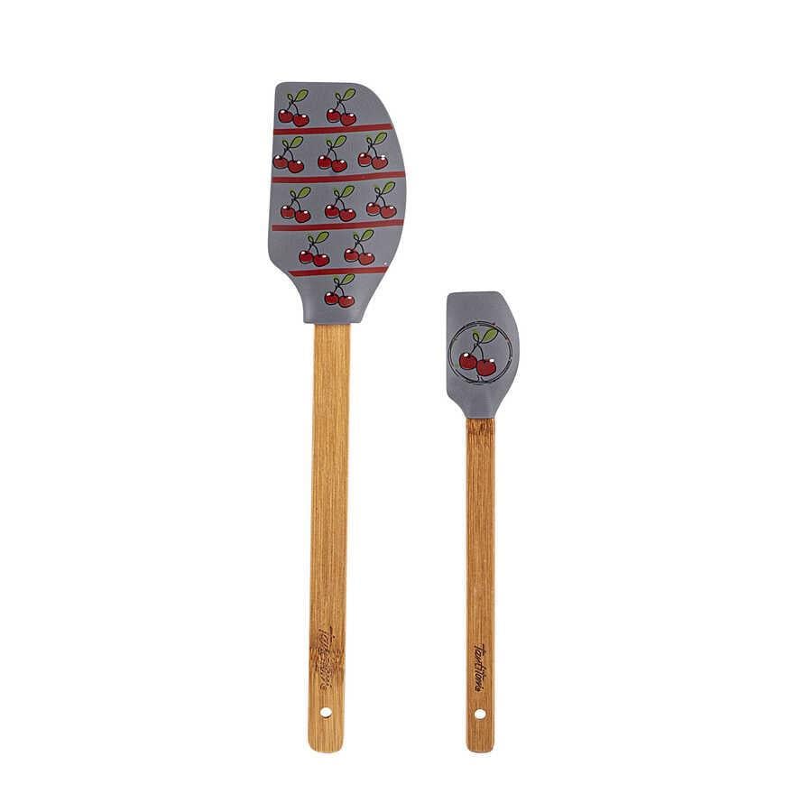 TANTİTONİ 012-01-GRİ DESENLİ 2Lİ SİLİKON SPATULA SETİ