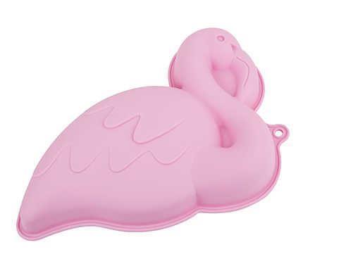 Tantitoni Açık Pembe Flamingo Şekilli Silikon Kek Kalıbı