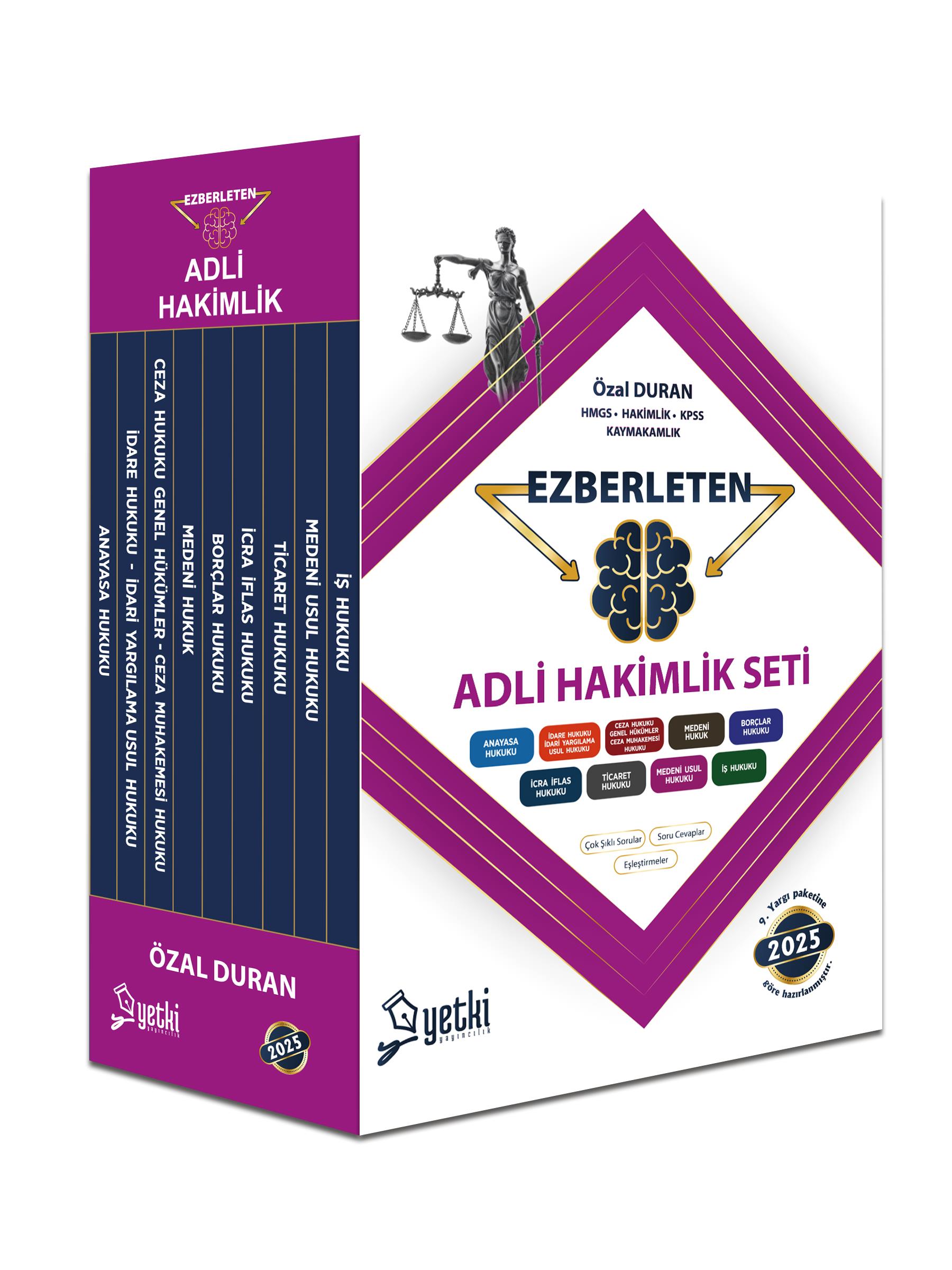 ADLİ HAKİMLİK EZBERLETEN SET 2025