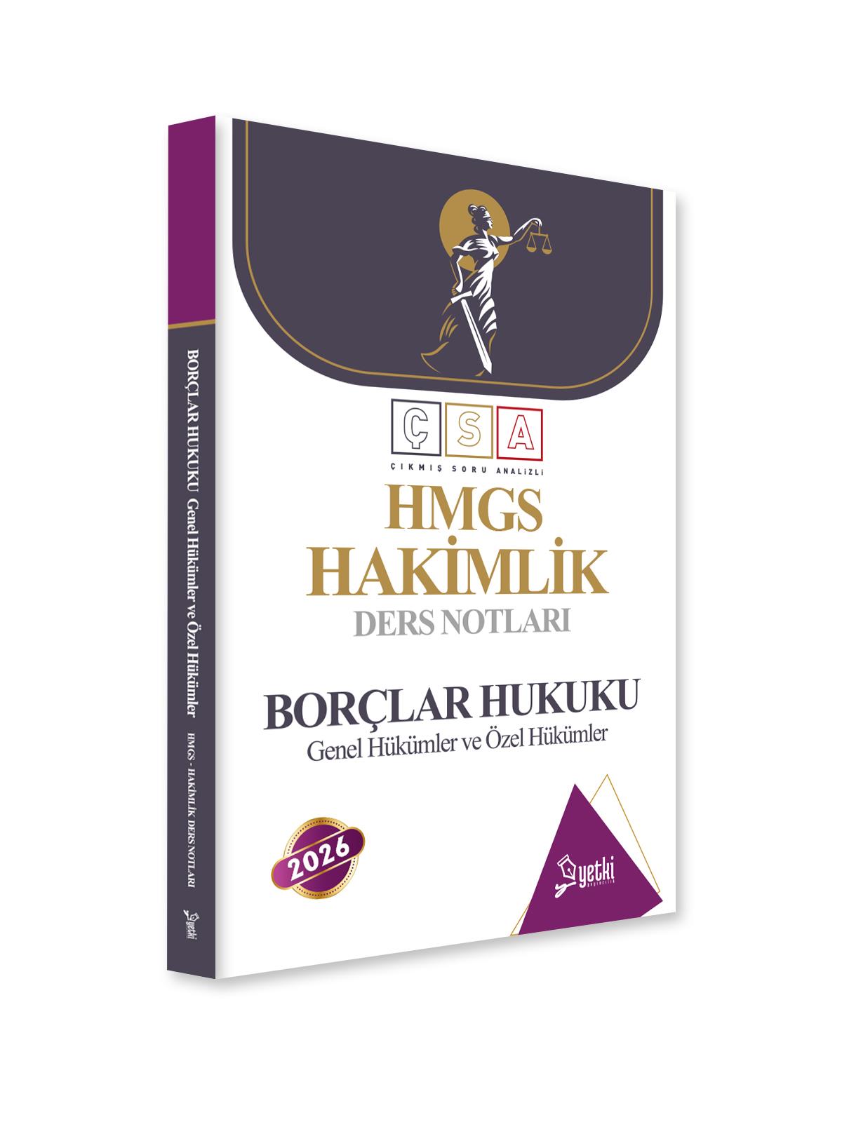 ÇSA Borçlar Hukuku Hakimlik Ders Notları 2026