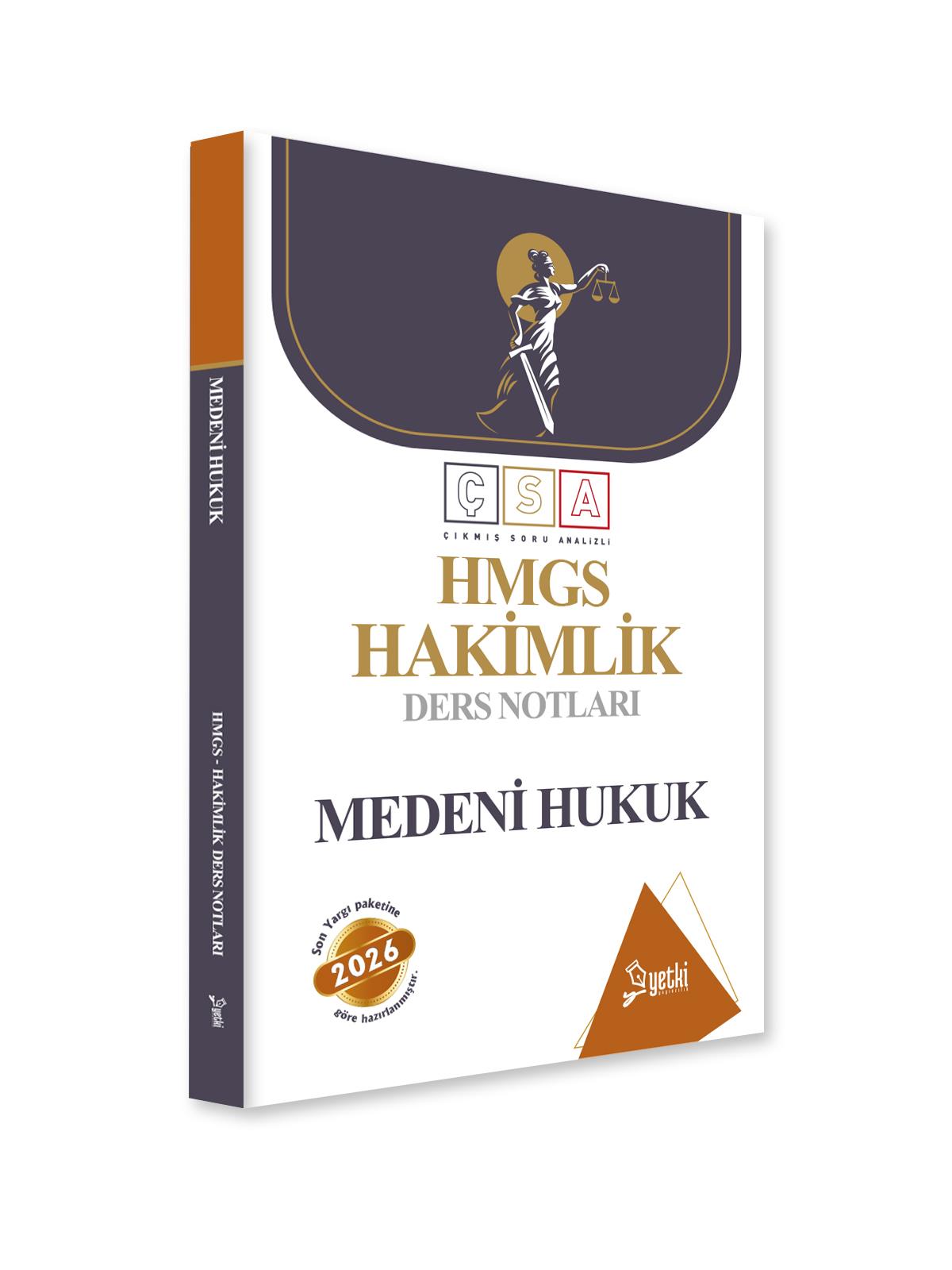 ÇSA Medeni Hukuk Hakimlik Ders Notları 2026