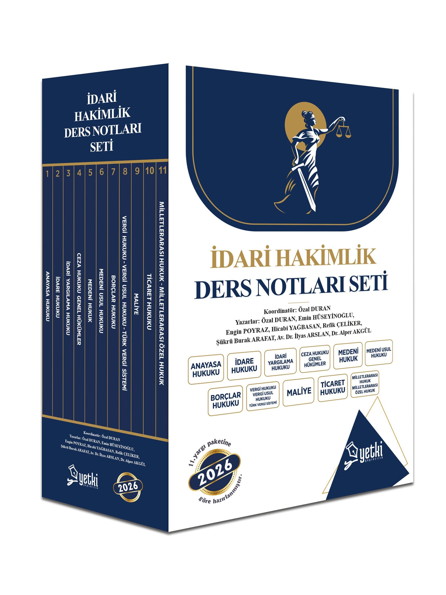 ÇSA YETKİ İDARİ HAKİMLİK DERS NOTU SETİ 2026