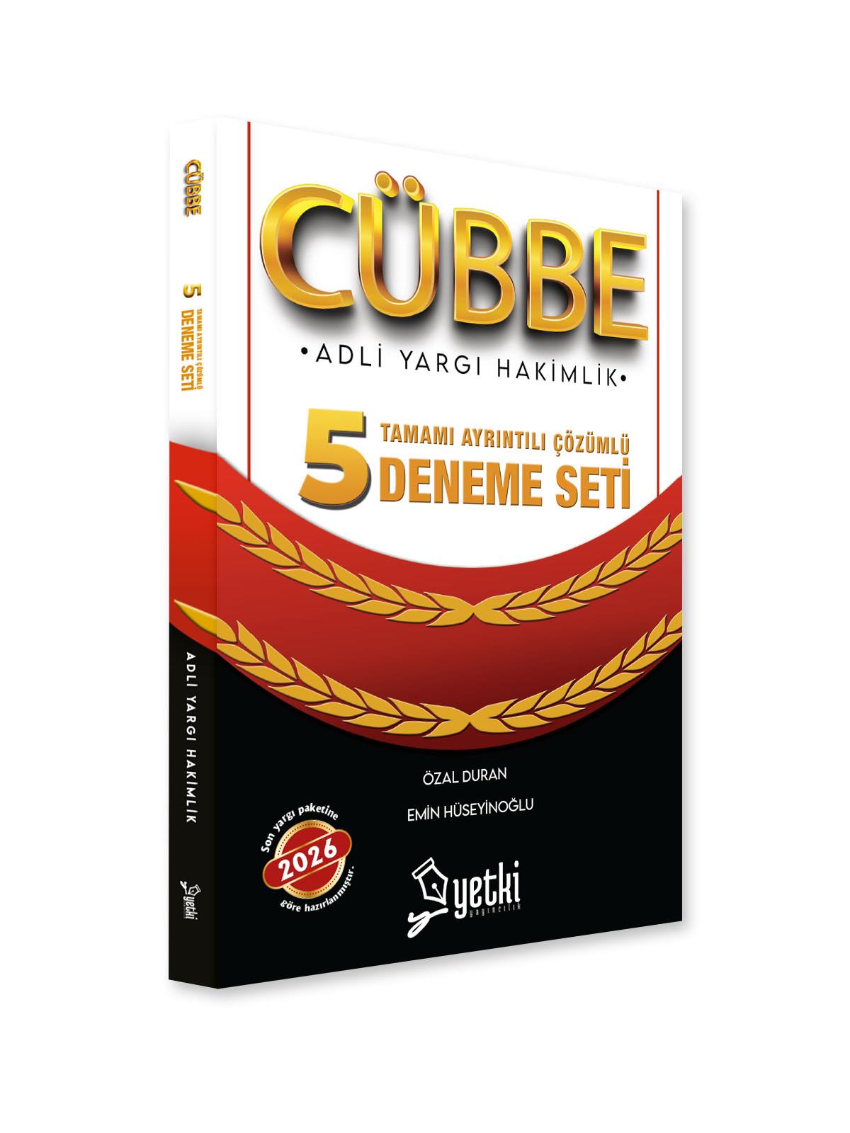 CÜBBE ADLİ HAKİMLİK ÇÖZÜMLÜ 5 DENEME SETİ  2026