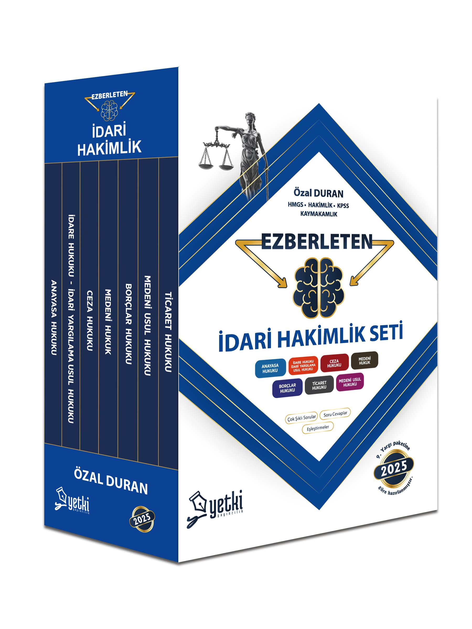İDARİ HAKİMLİK EZBERLETEN SET 2025