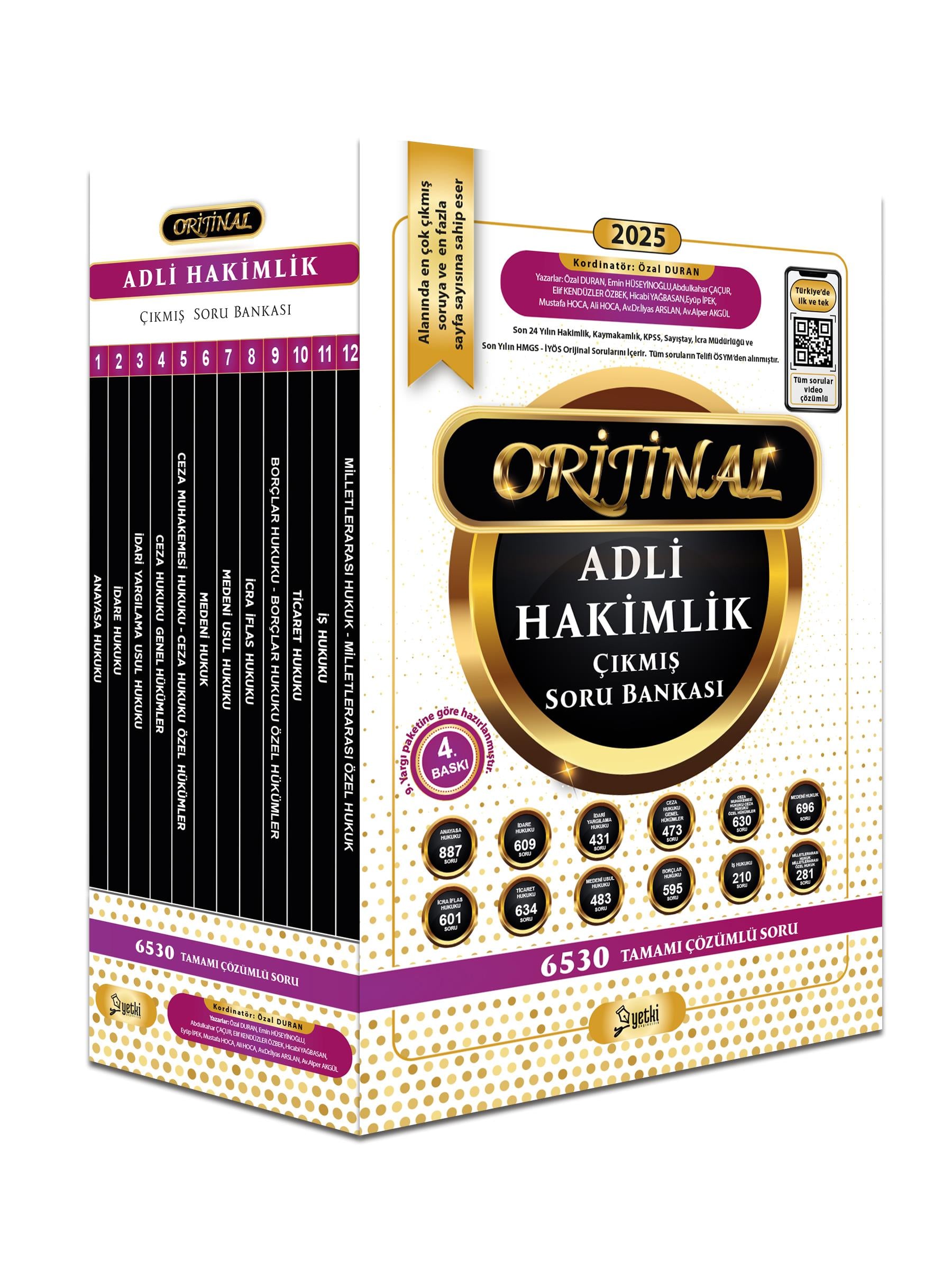 ORİJİNAL ADLİ HAKİMLİK ÇIKMIŞ SORU BANKASI SETİ 2025