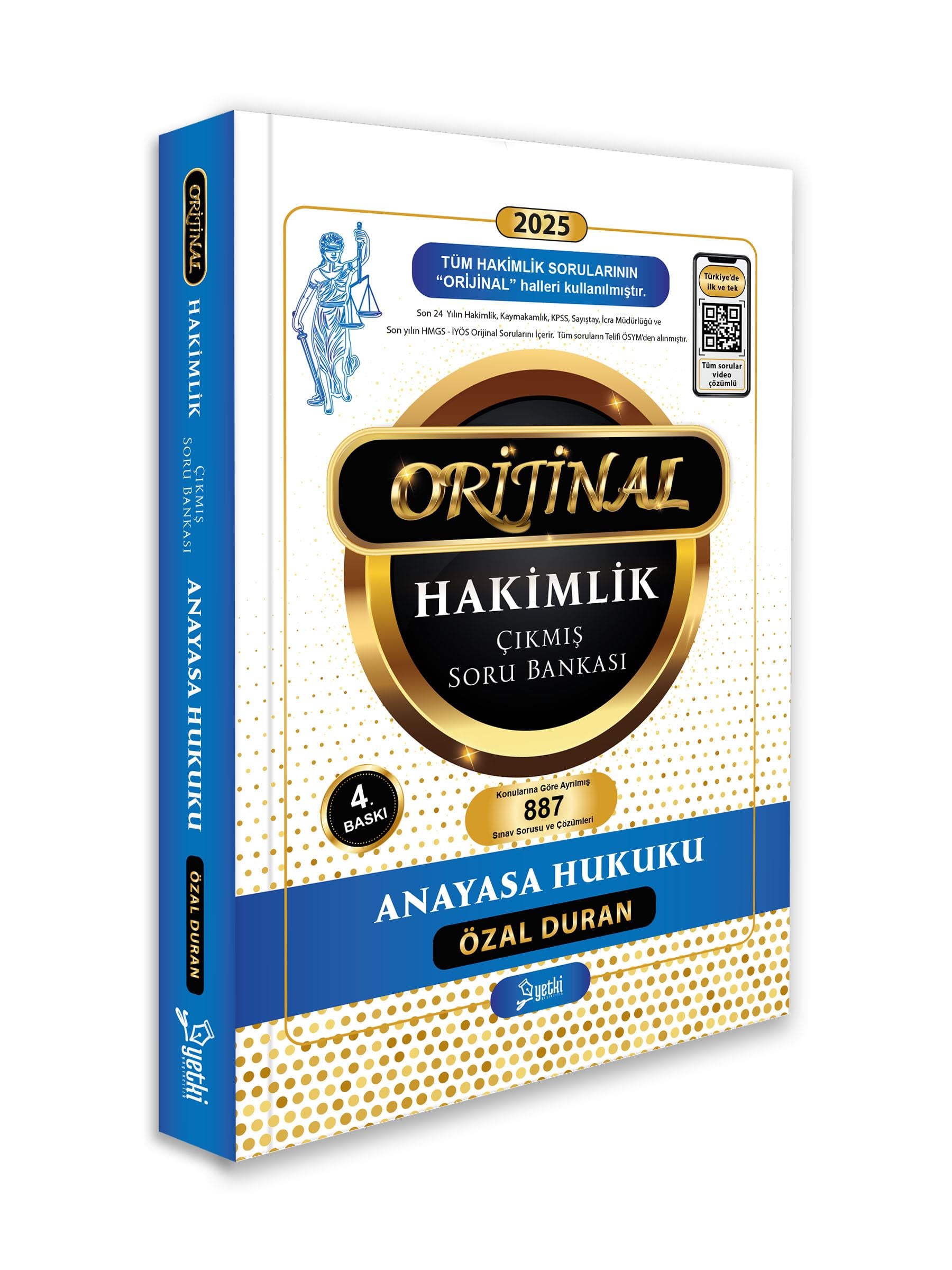 Orijinal anayasa hukuku hakimlik çıkmış soru bankası 2024