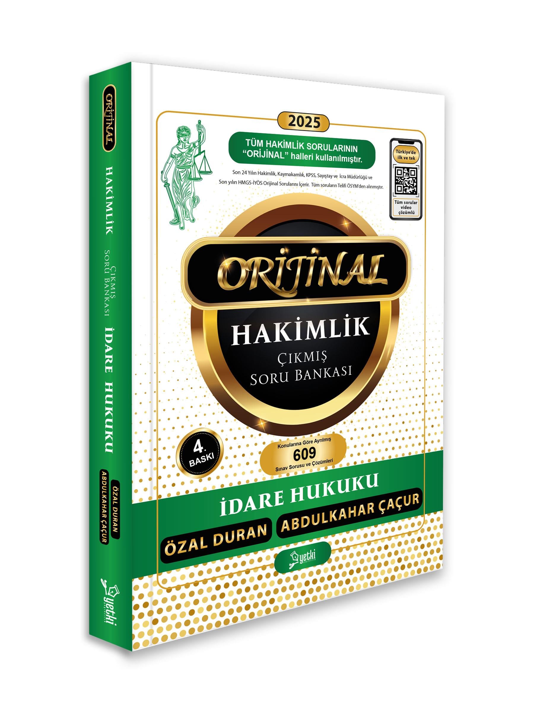 Orijinal idare hukuku hakimlik çıkmış soru bankası 2025