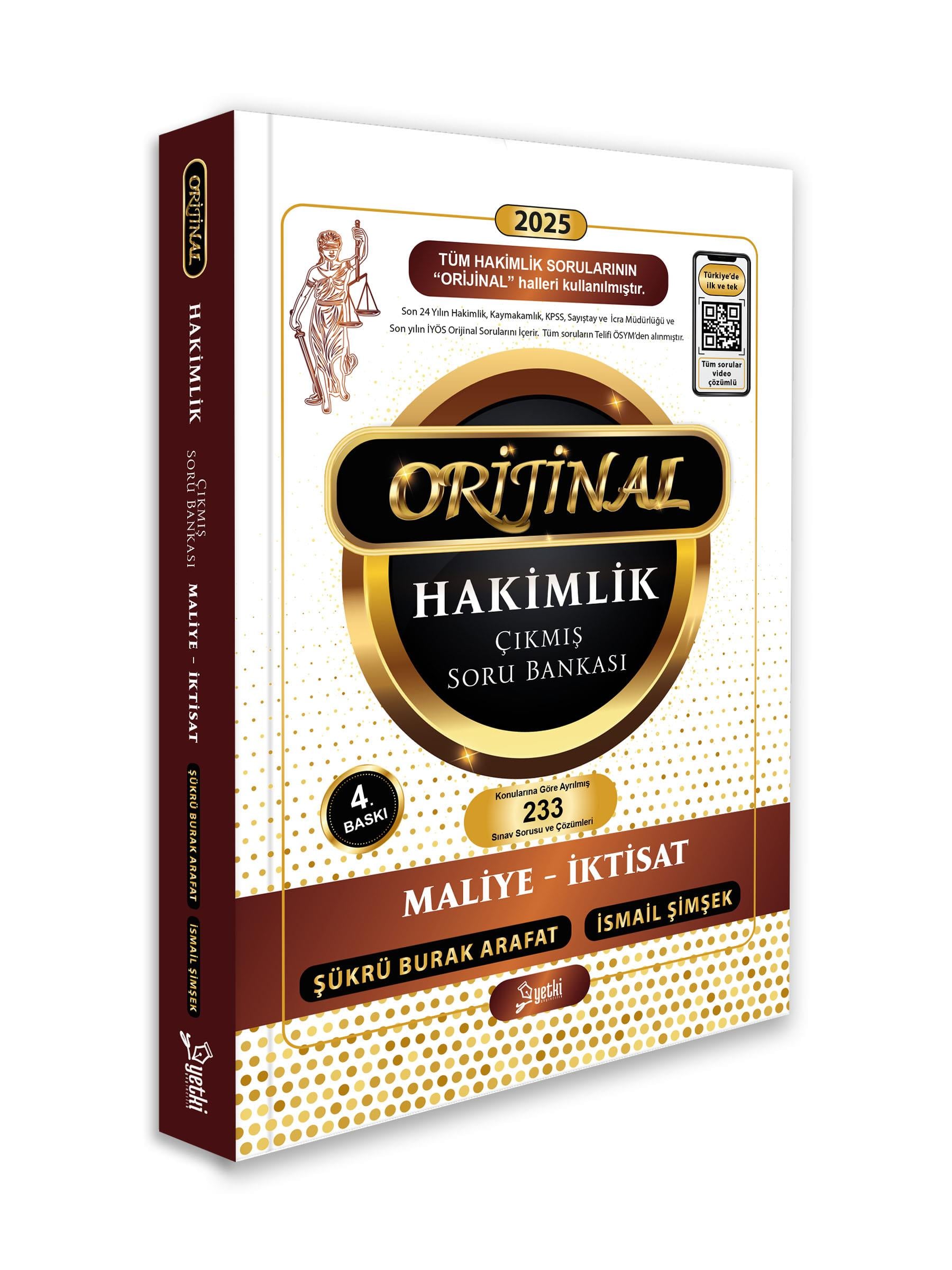 Orijinal Maliye - İktisat hakimlik çıkmış soru bankası 2025