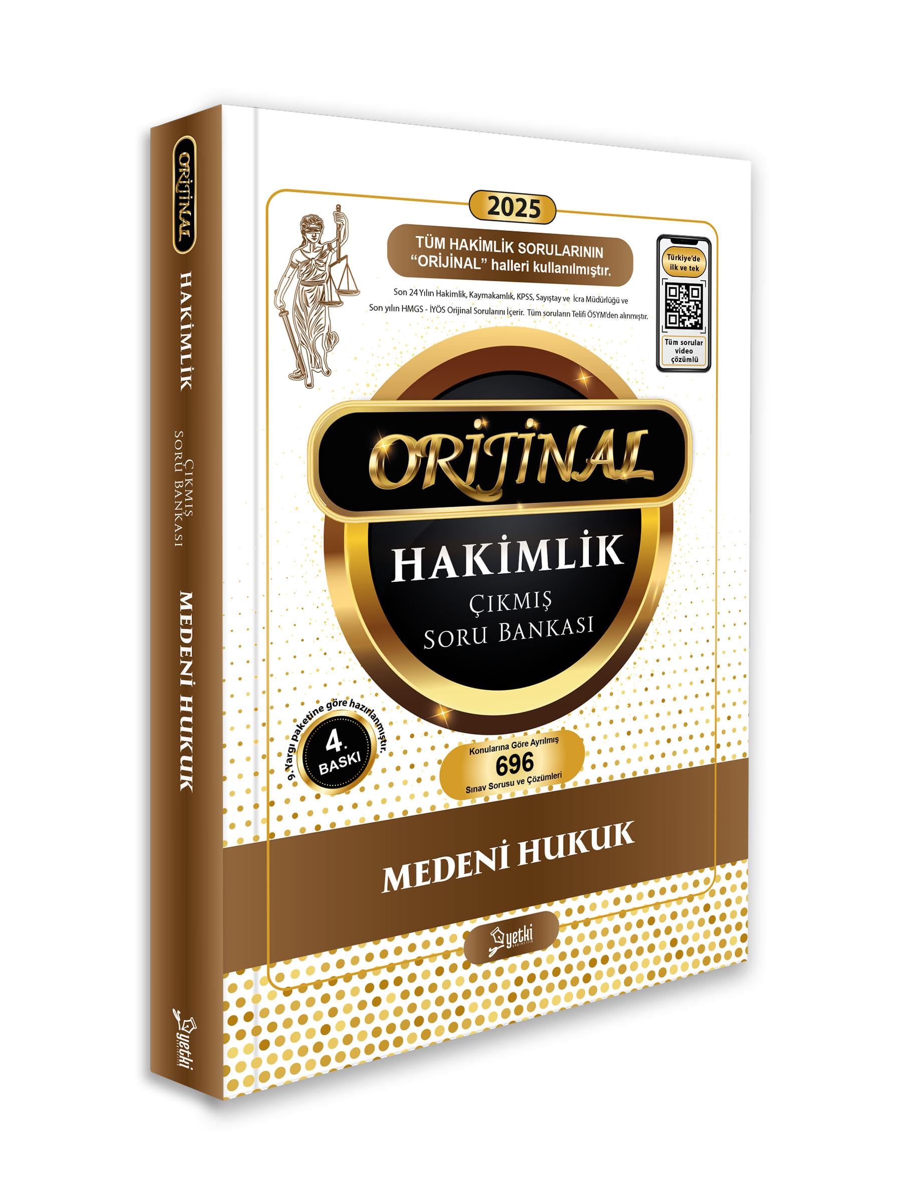 Orijinal  medeni hukuk hakimlik çıkmış soru bankası 2024