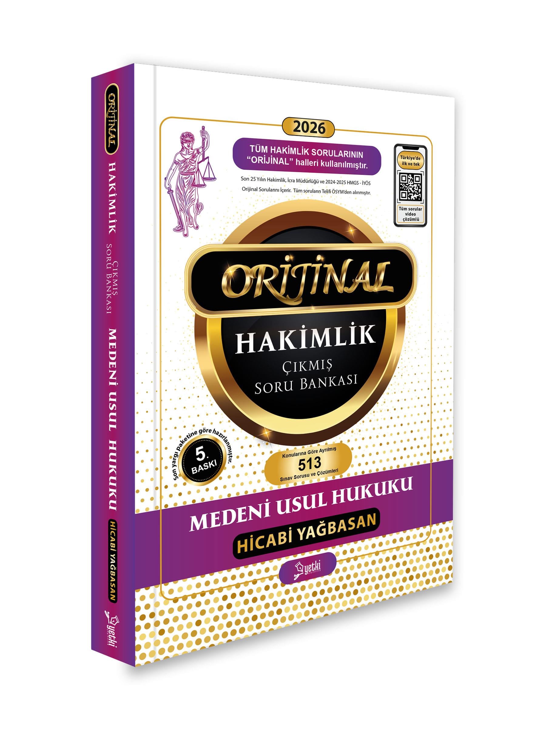 Orijinal medeni usul hukuku hakimlik çıkmış soru bankası 2026
