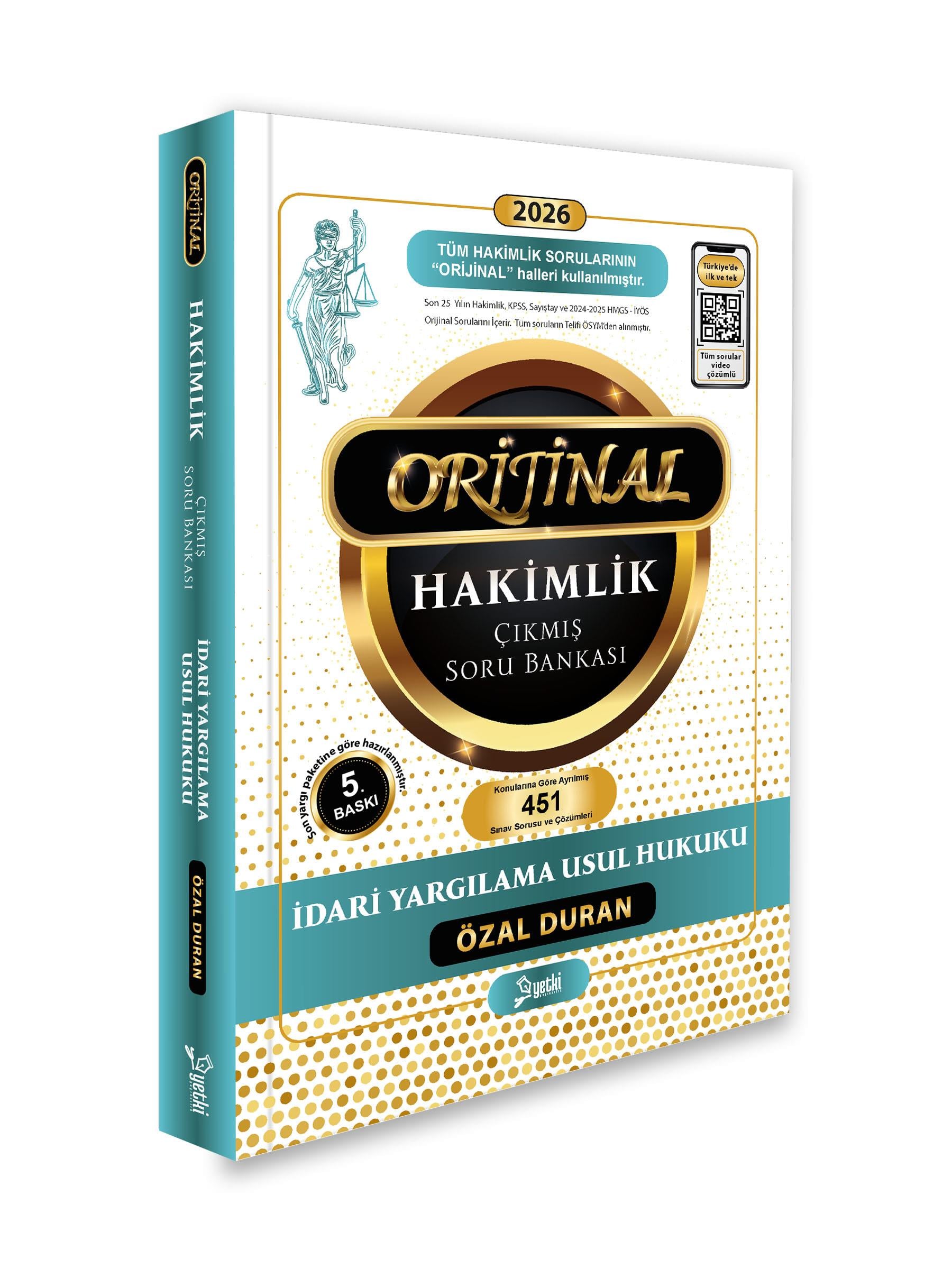  Orijinal idari yargılama hukuku hakimlik çıkmış soru bankası 2026 