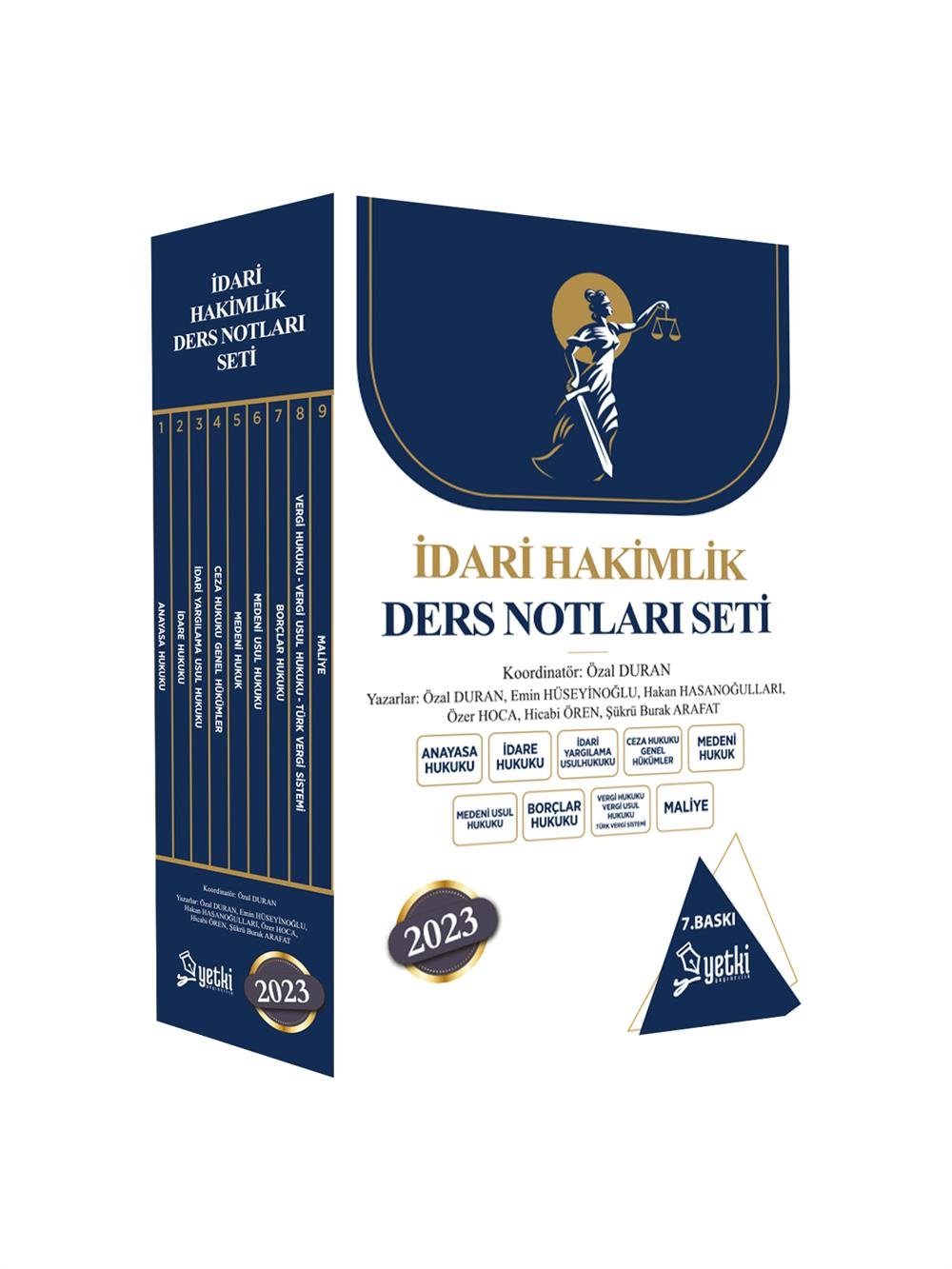 ÇSA İDARİ HAKİMLİK DERS NOTU SETİ