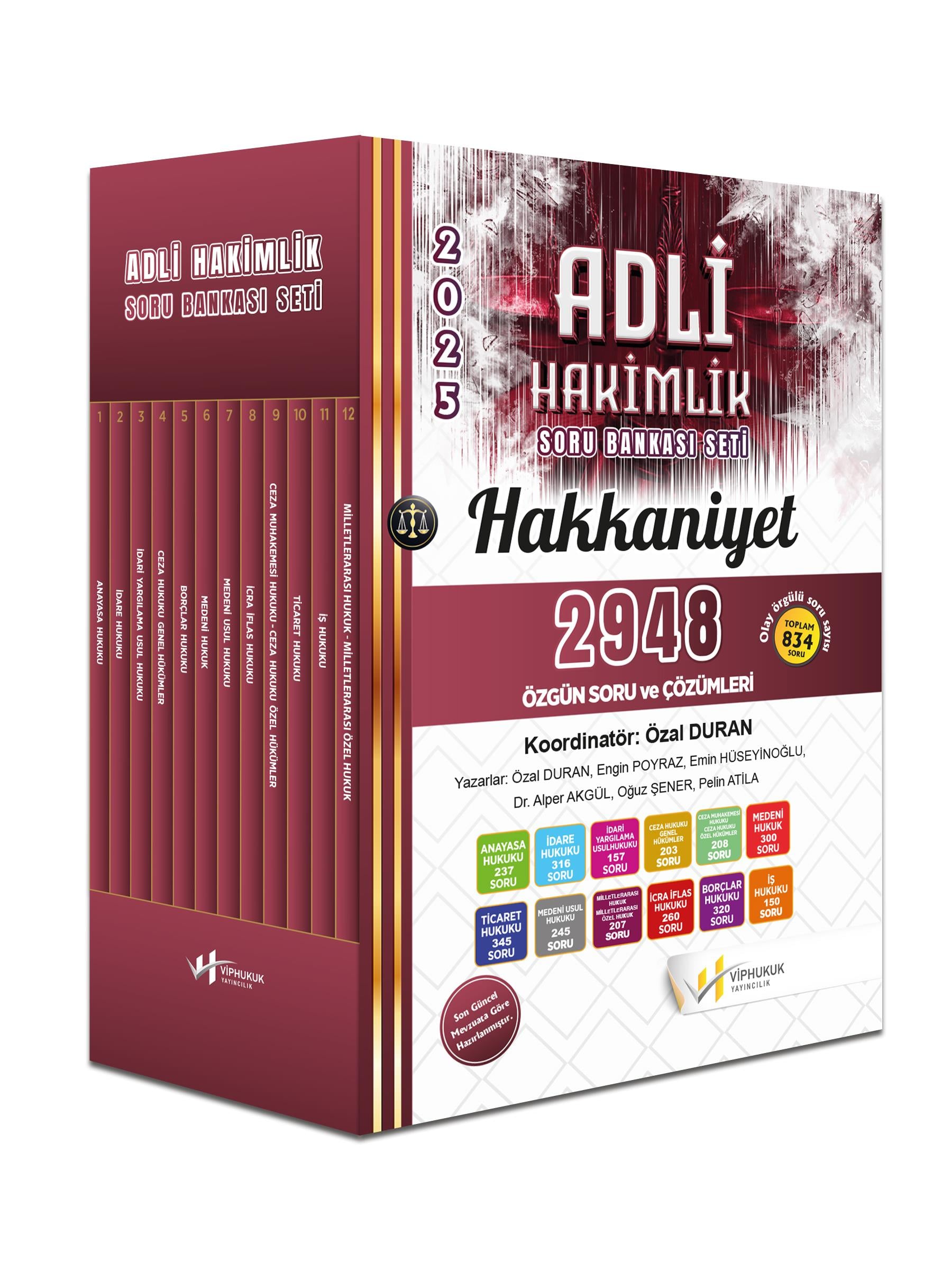 HAKKANİYET ADLİ HAKİMLİK SORU BANKASI SETİ 2025
