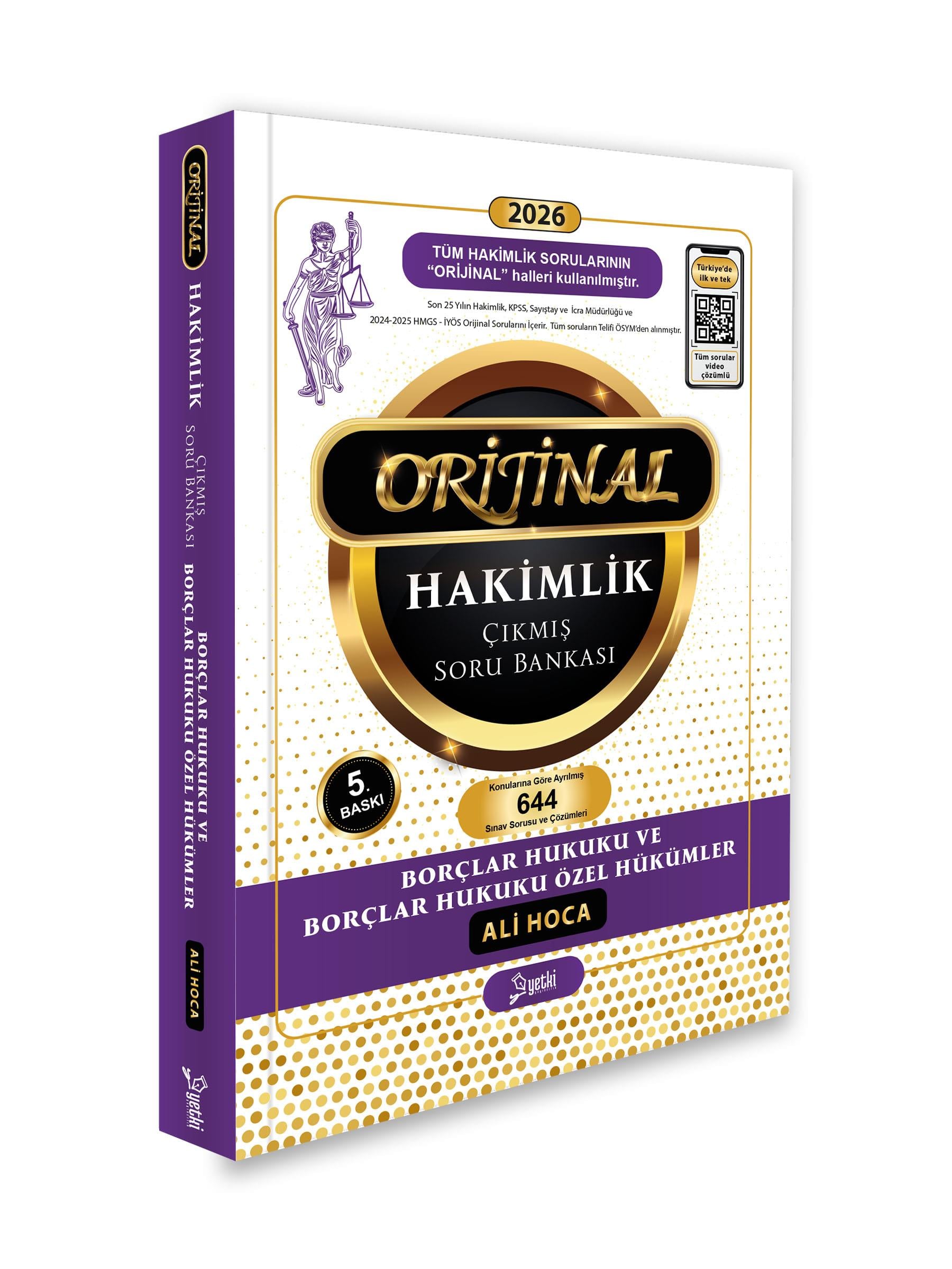 Orijinal  borçlar hukuku hakimlik çıkmış soru bankası 2026