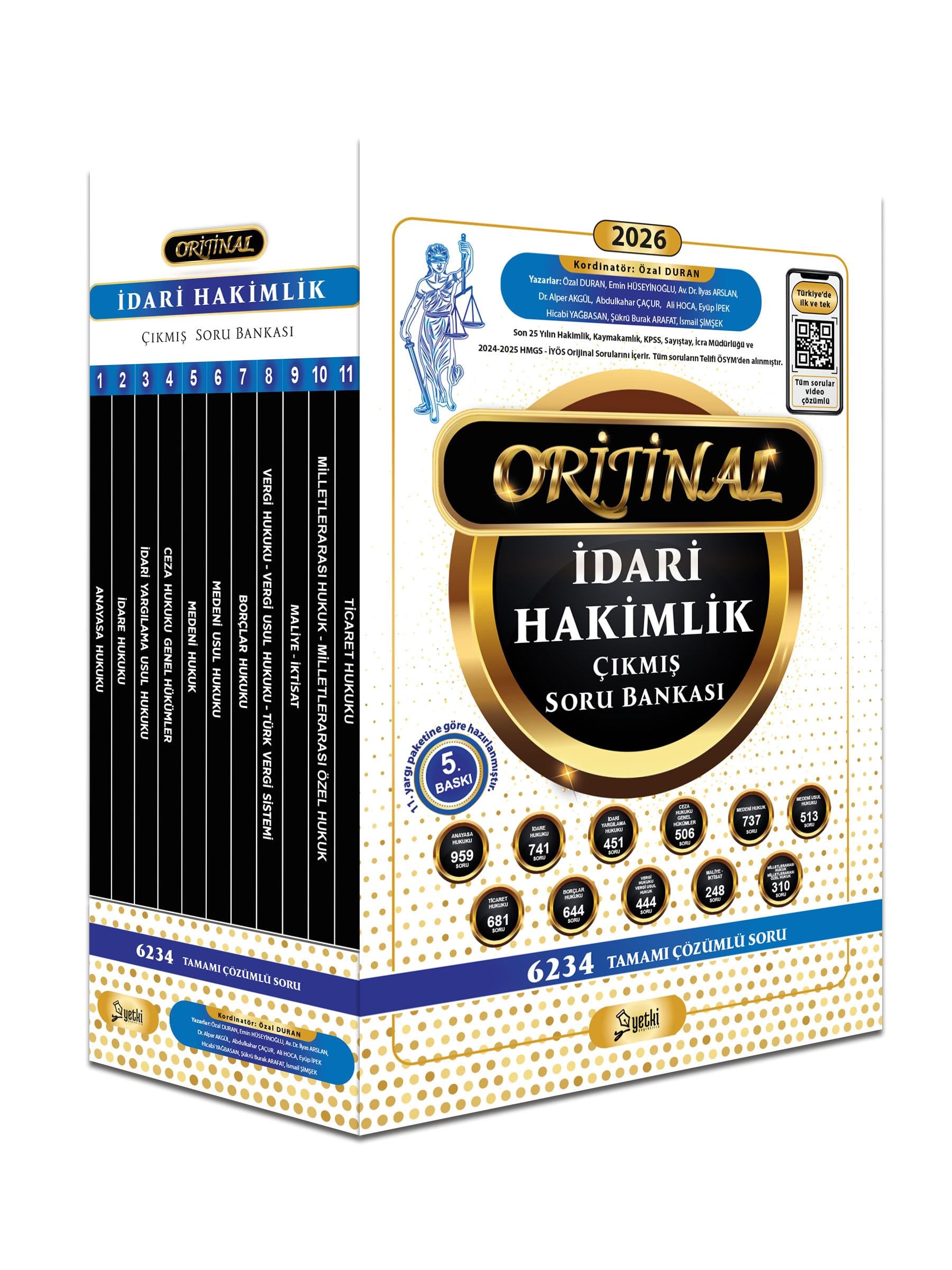 ORİJİNAL İDARİ HAKİMLİK ÇIKMIŞ SORU BANKASI SETİ 2026