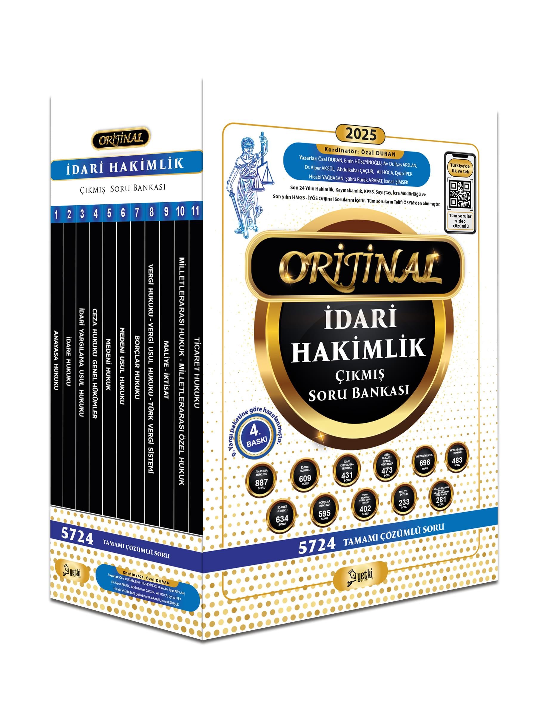 ORİJİNAL İDARİ HAKİMLİK ÇIKMIŞ SORU BANKASI SETİ 2025