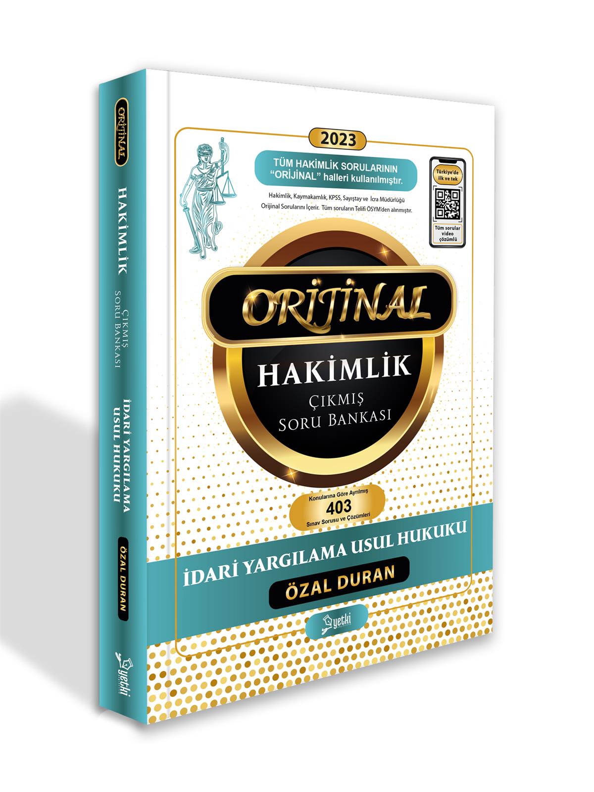 ORİJİNAL İDARİ YARGILAMA HUKUKU HAKİMLİK ÇIKMIŞ SORU BANKASI YETKİ YAYINLARI 2023
